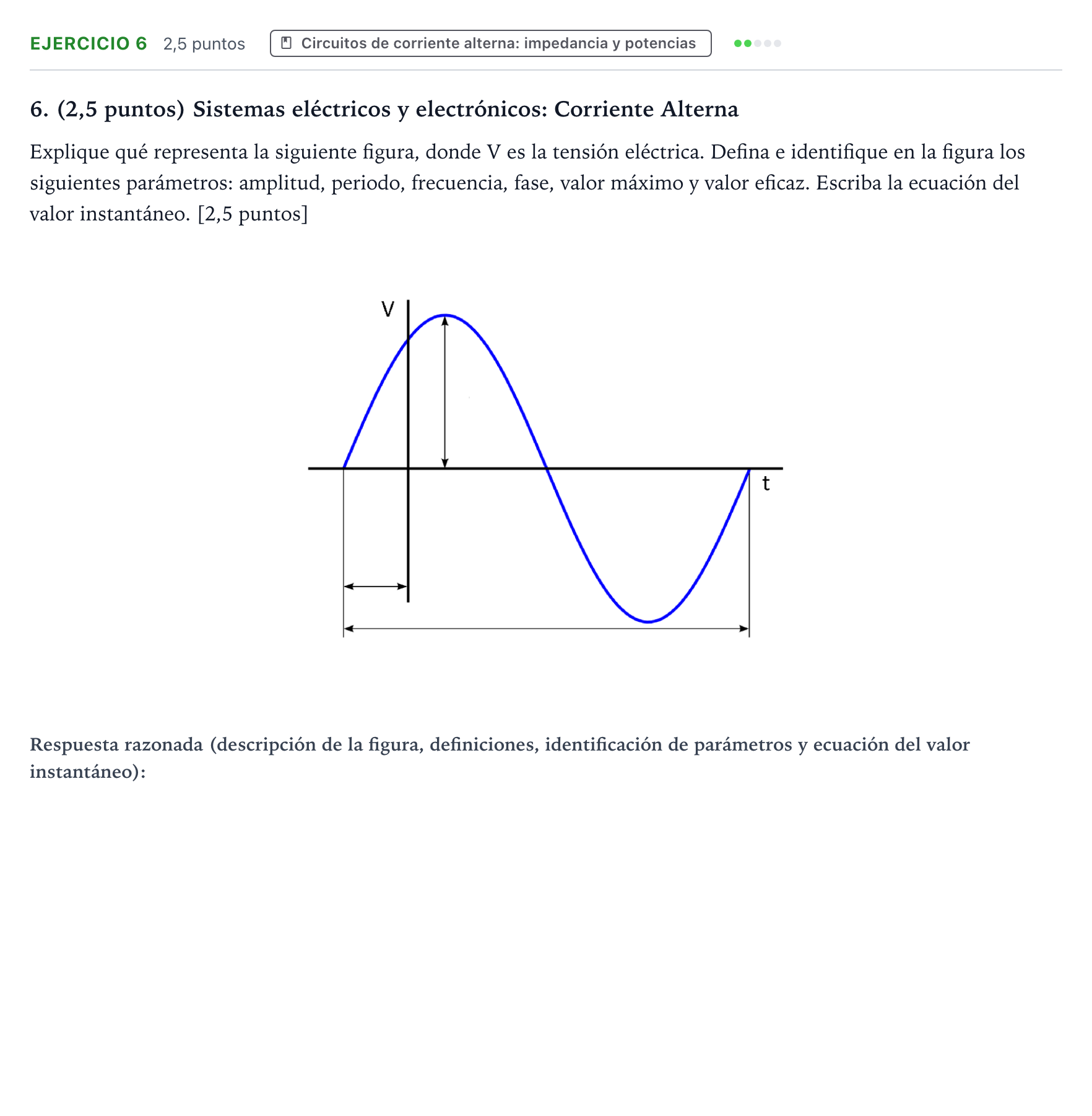 Enunciado: Problema 6 · Tecnología e Ingeniería II PAU Aragón Extraordinaria 2024