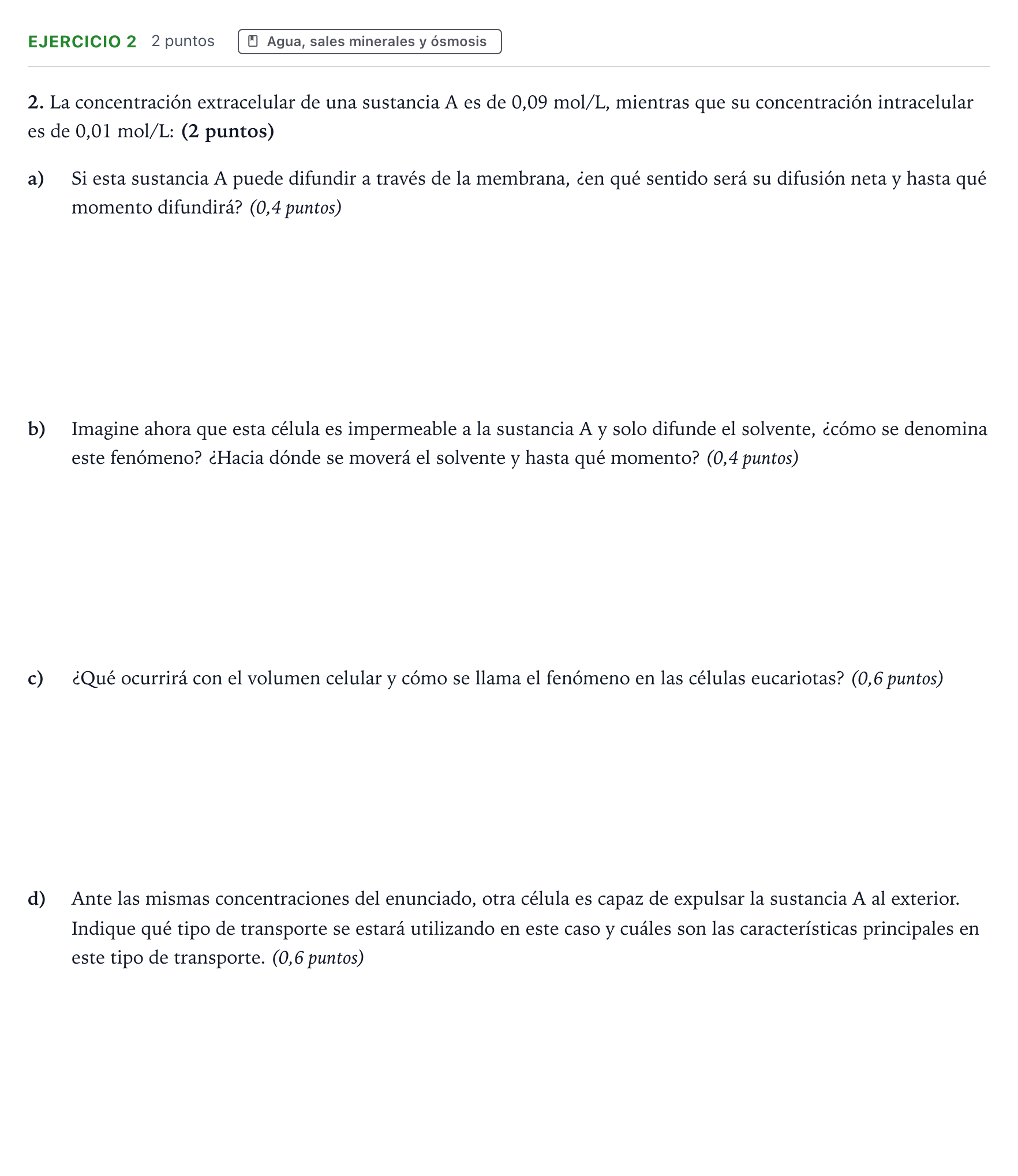 Enunciado: Problema 2 · Biología PAU Aragón Ordinaria 2023