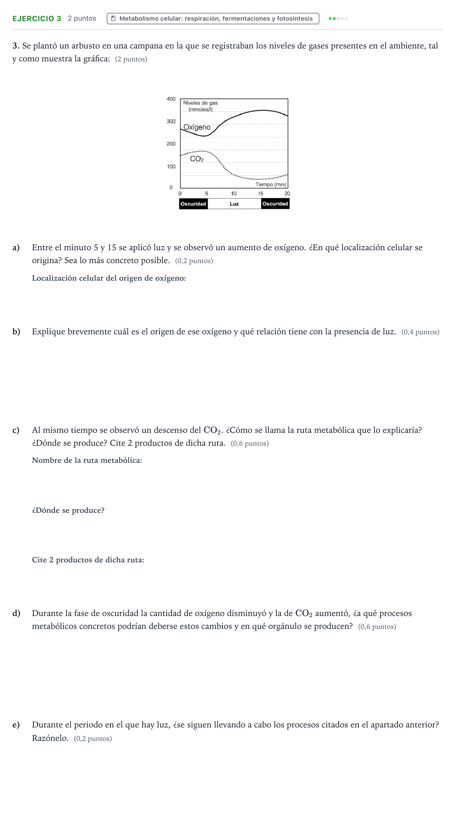 Enunciado: Problema 3 · Biología PAU Aragón Ordinaria 2023