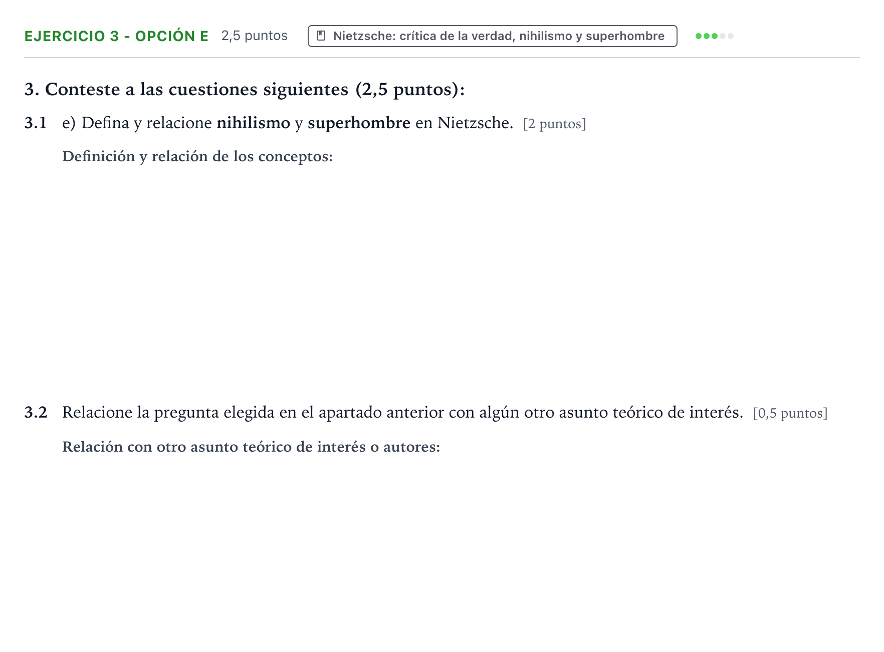 Enunciado: Ejercicio 3 - Opción e · Historia de la Filosofía PAU Aragón Ordinaria 2023
