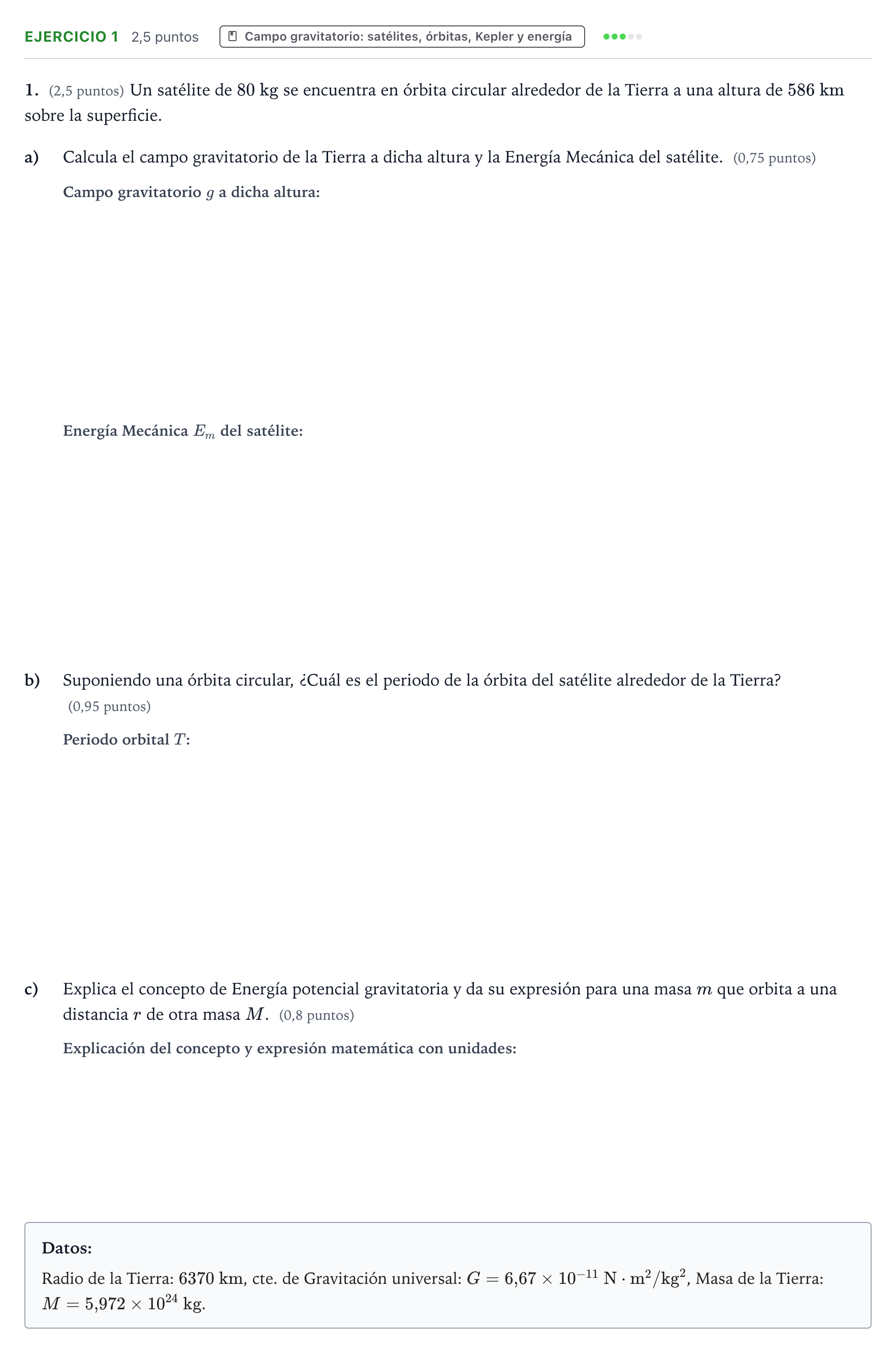 Enunciado: Problema 1 · Física PAU Aragón Extraordinaria 2023