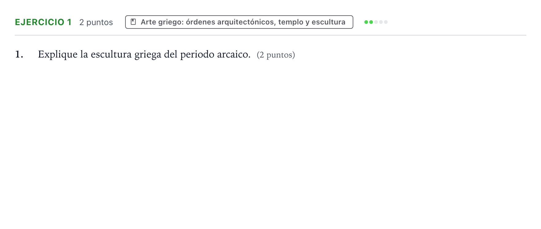 Enunciado: Problema 1 · Historia del Arte PAU Aragón Extraordinaria 2023