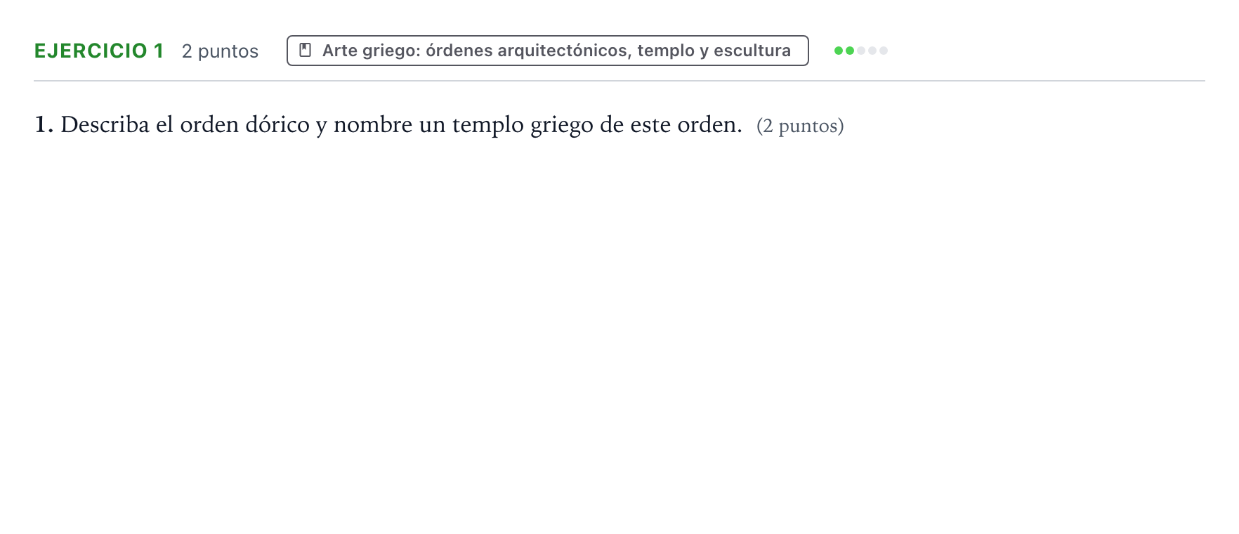 Enunciado: Problema 1 · Historia del Arte PAU Aragón Ordinaria 2023