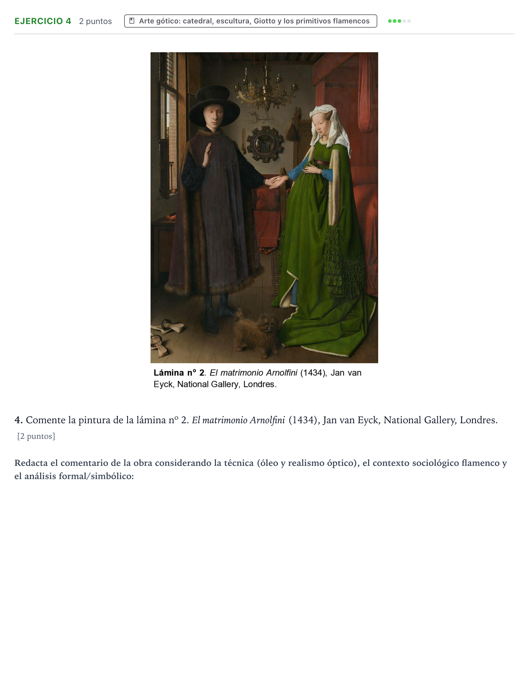 Enunciado: Problema 4 · Historia del Arte PAU Aragón Ordinaria 2023