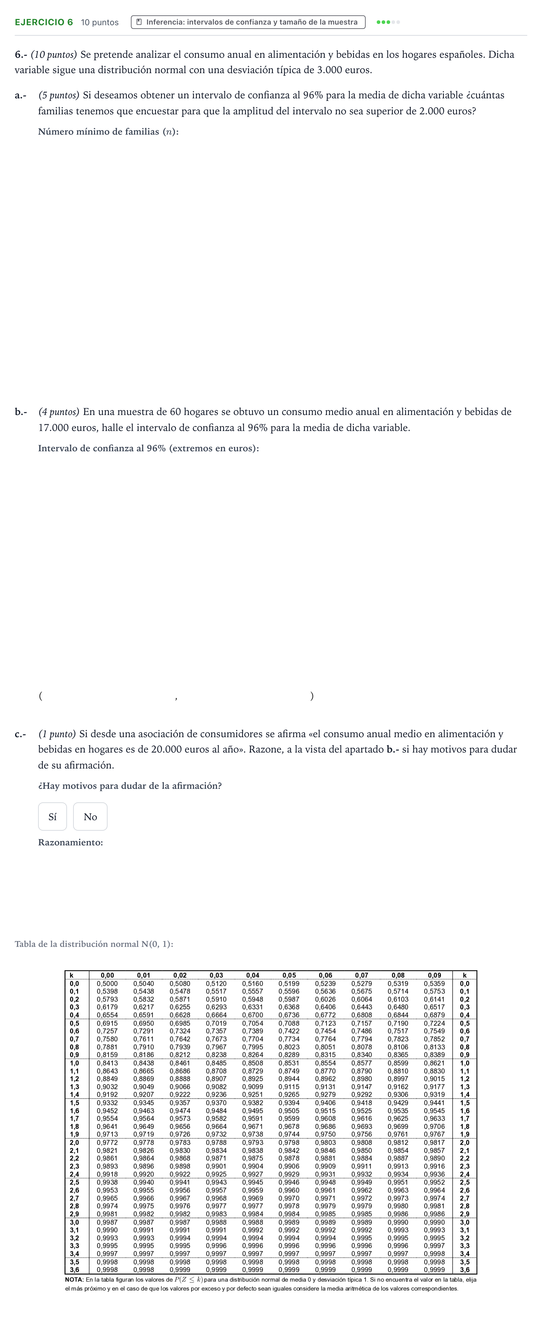 Enunciado: Problema 6 · Matemáticas aplicadas a las Ciencias Sociales II PAU Aragón Extraordinaria 2023