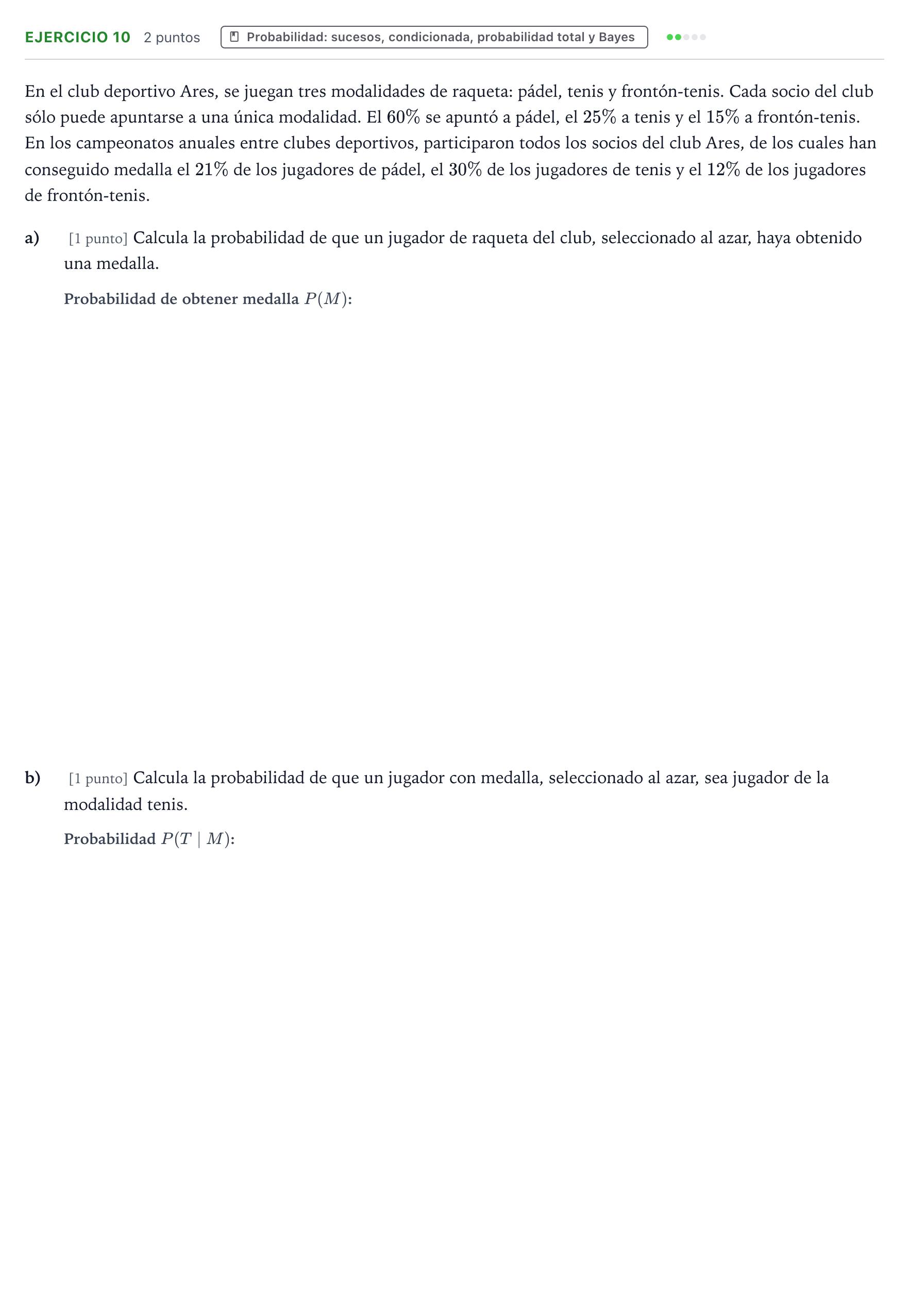 Enunciado: Problema 10 · Matemáticas II PAU Aragón Extraordinaria 2023