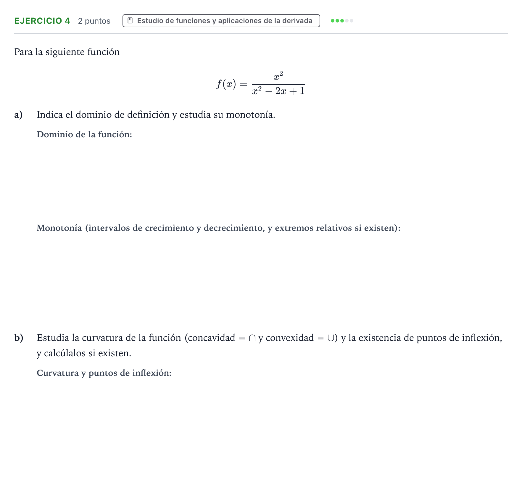 Enunciado: Problema 4 · Matemáticas II PAU Aragón Extraordinaria 2023
