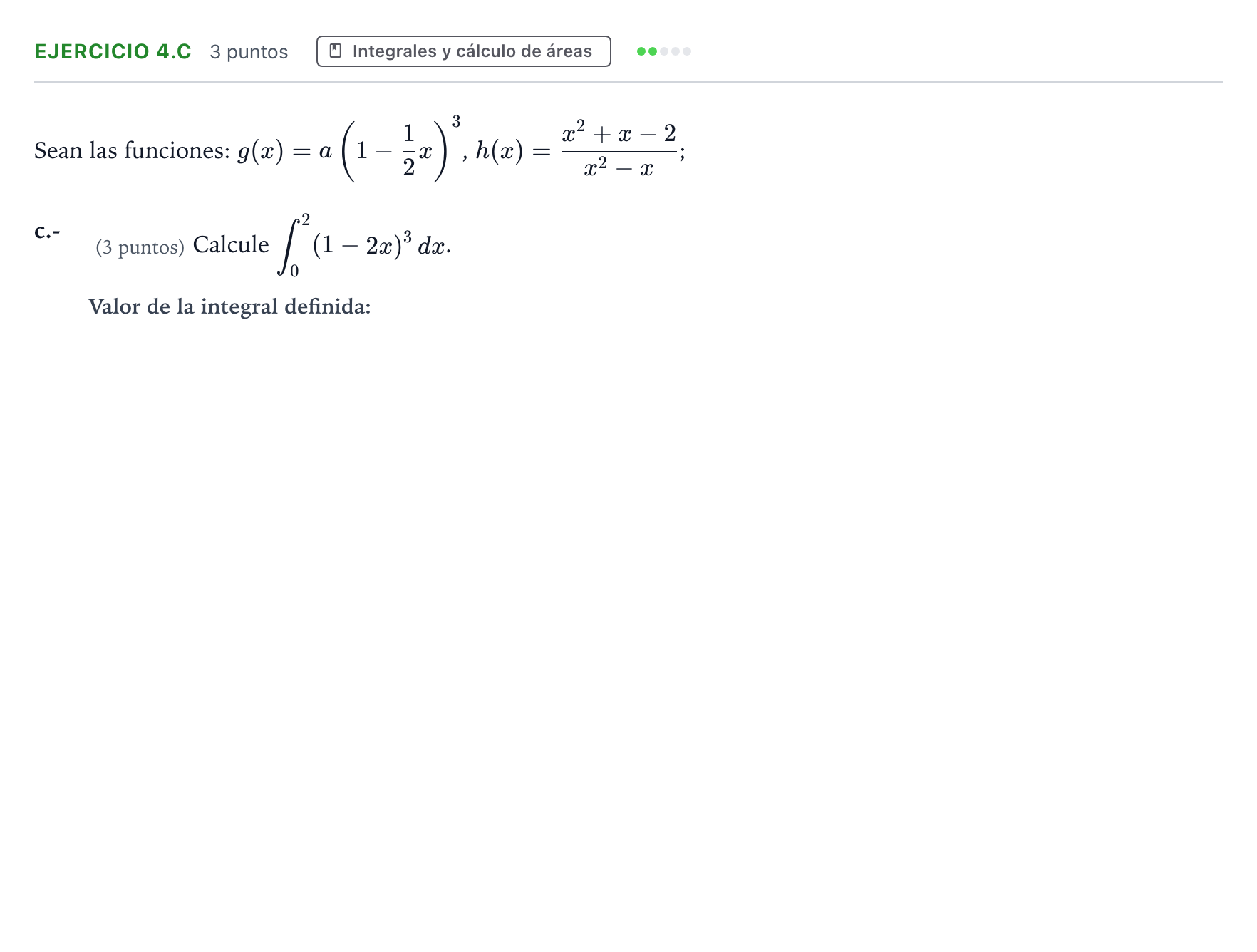 Enunciado: Ejercicio 4.c · Matemáticas aplicadas a las Ciencias Sociales II PAU Aragón Ordinaria 2023