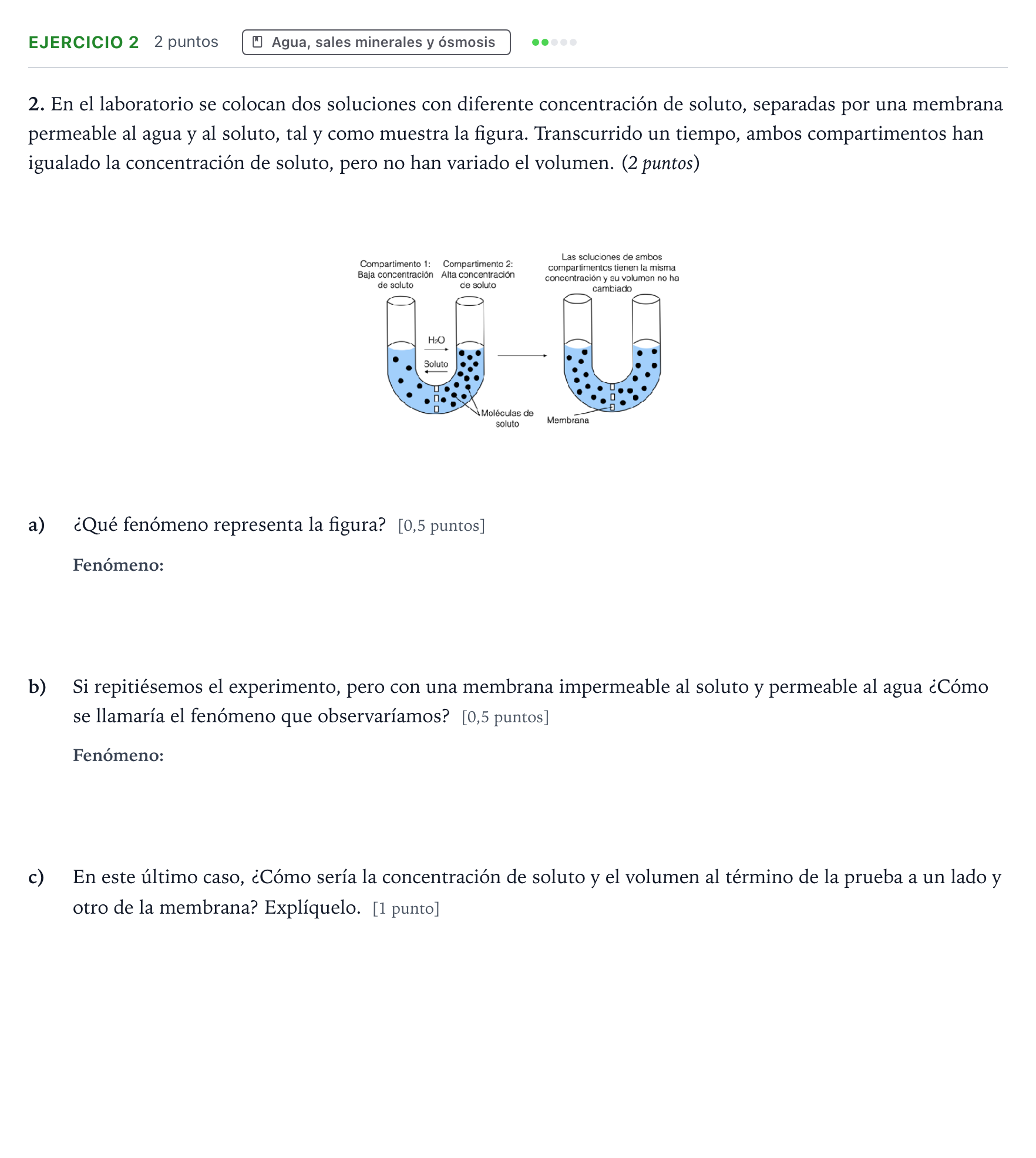 Enunciado: Problema 2 · Biología PAU Aragón Extraordinaria 2022