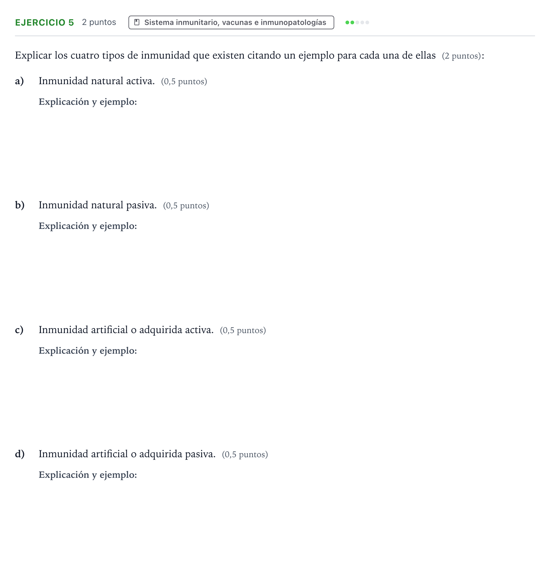 Enunciado: Problema 5 · Biología PAU Aragón Extraordinaria 2022