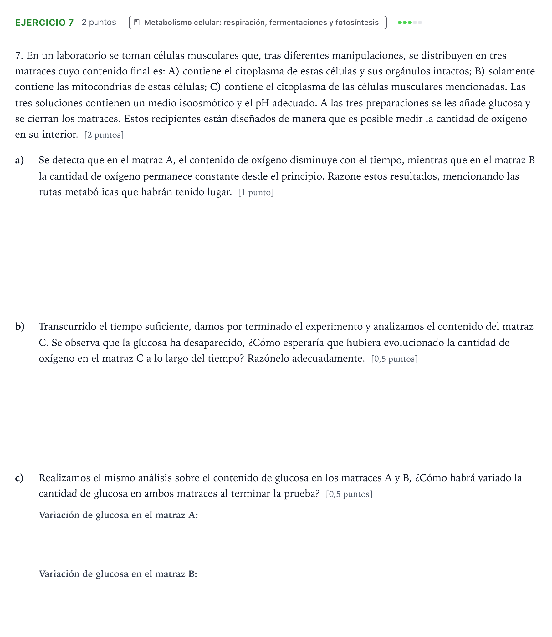 Enunciado: Problema 7 · Biología PAU Aragón Extraordinaria 2022