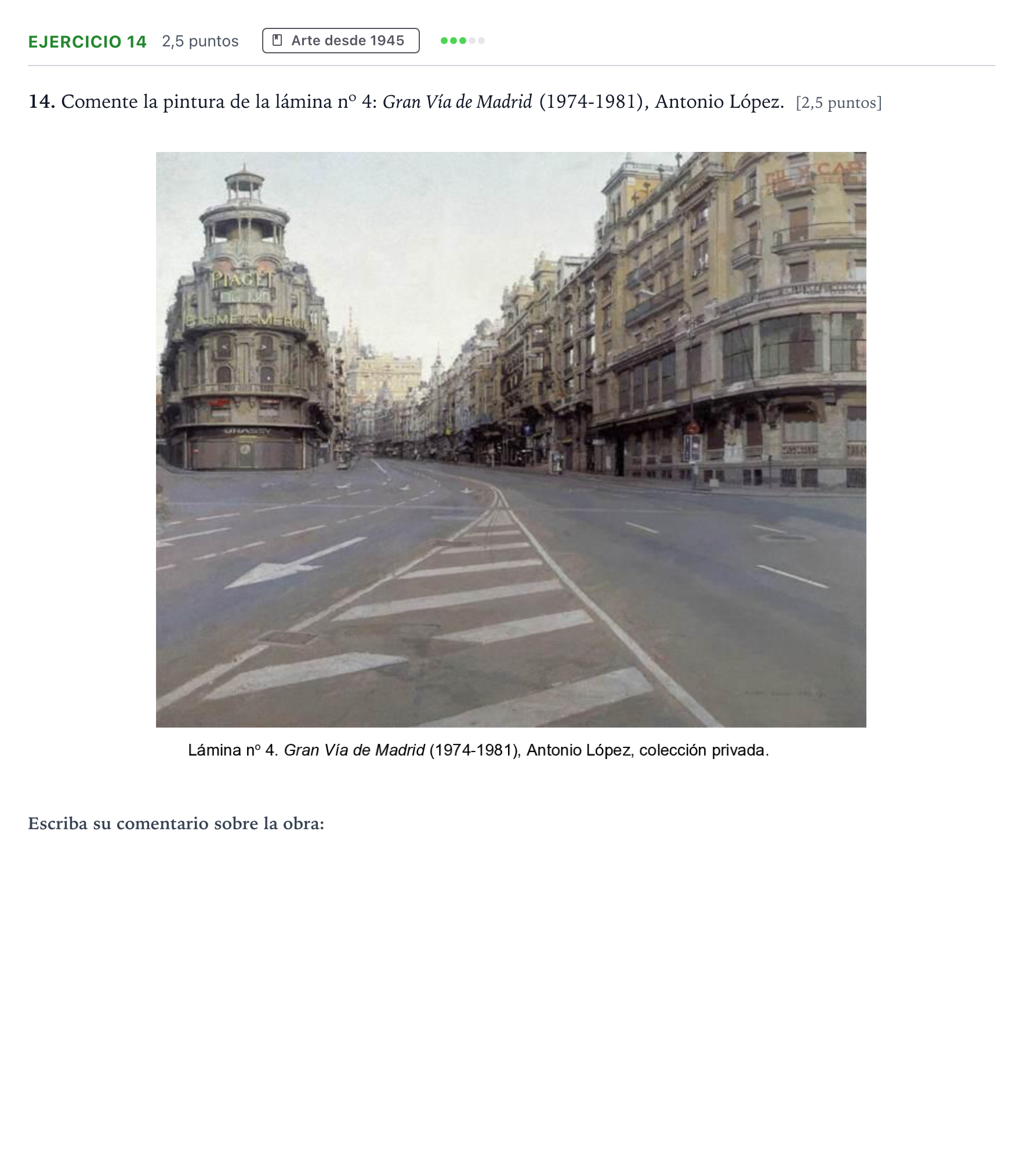 Enunciado: Problema 14 · Fundamentos Artísticos PAU Aragón Extraordinaria 2022