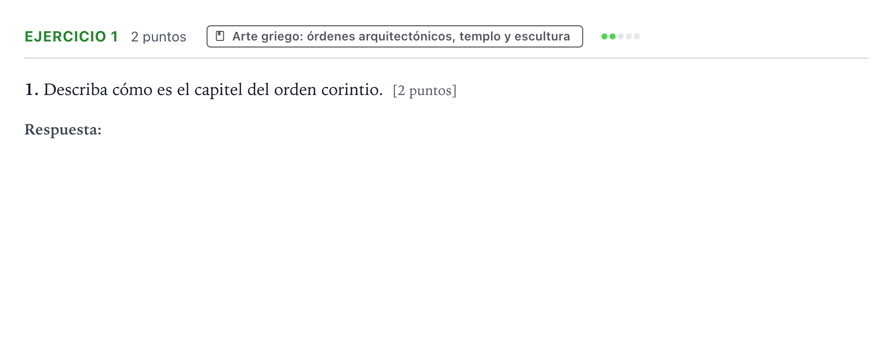 Enunciado: Problema 1 · Historia del Arte PAU Aragón Ordinaria 2022