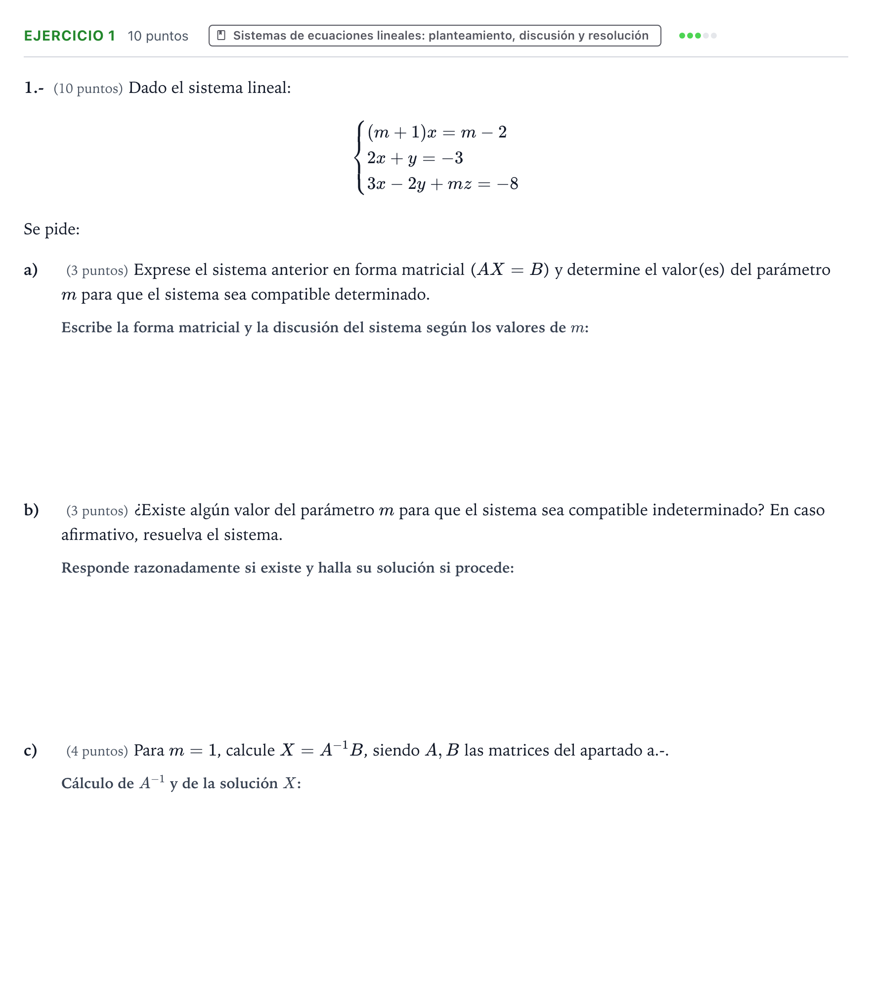 Enunciado: Problema 1 · Matemáticas aplicadas a las Ciencias Sociales II PAU Aragón Extraordinaria 2022