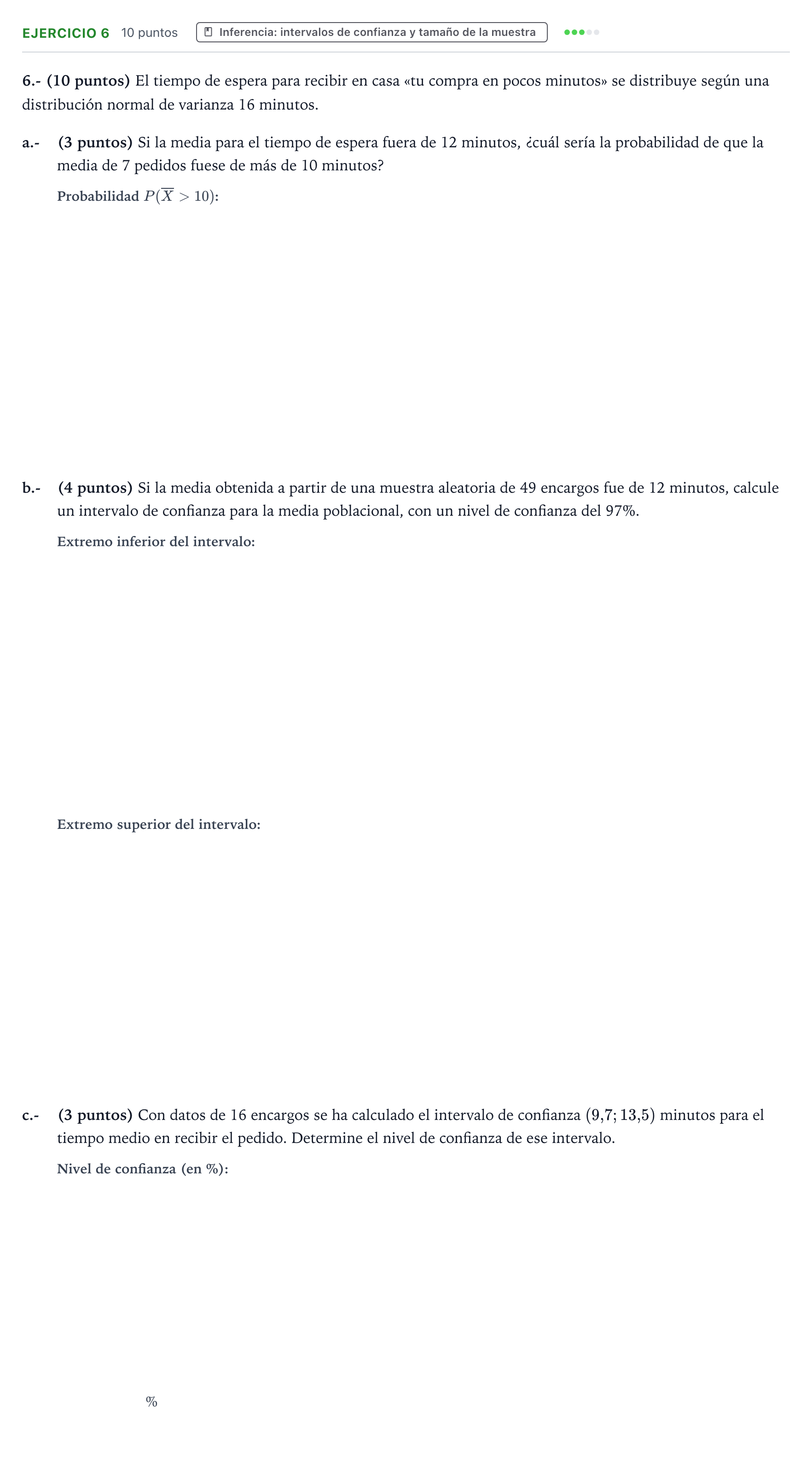 Enunciado: Problema 6 · Matemáticas aplicadas a las Ciencias Sociales II PAU Aragón Extraordinaria 2022