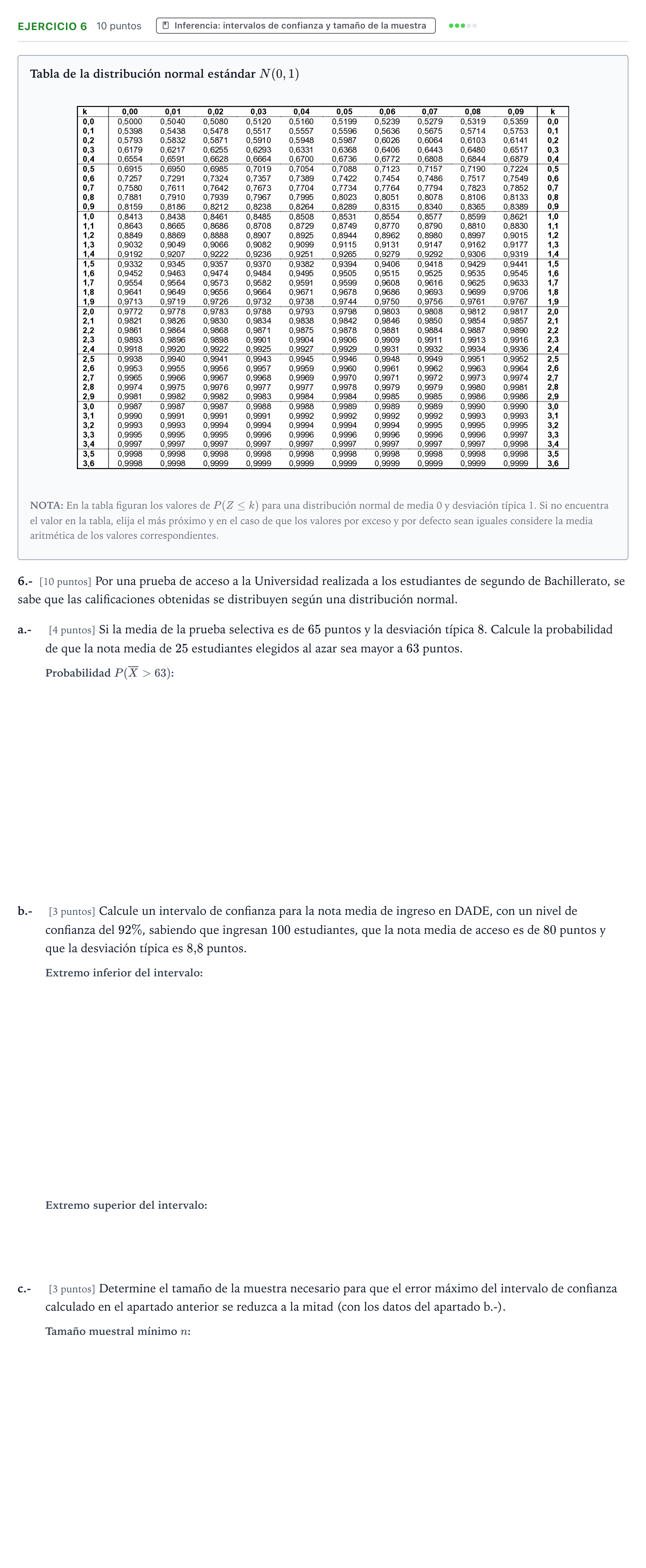 Enunciado: Problema 6 · Matemáticas aplicadas a las Ciencias Sociales II PAU Aragón Ordinaria 2022