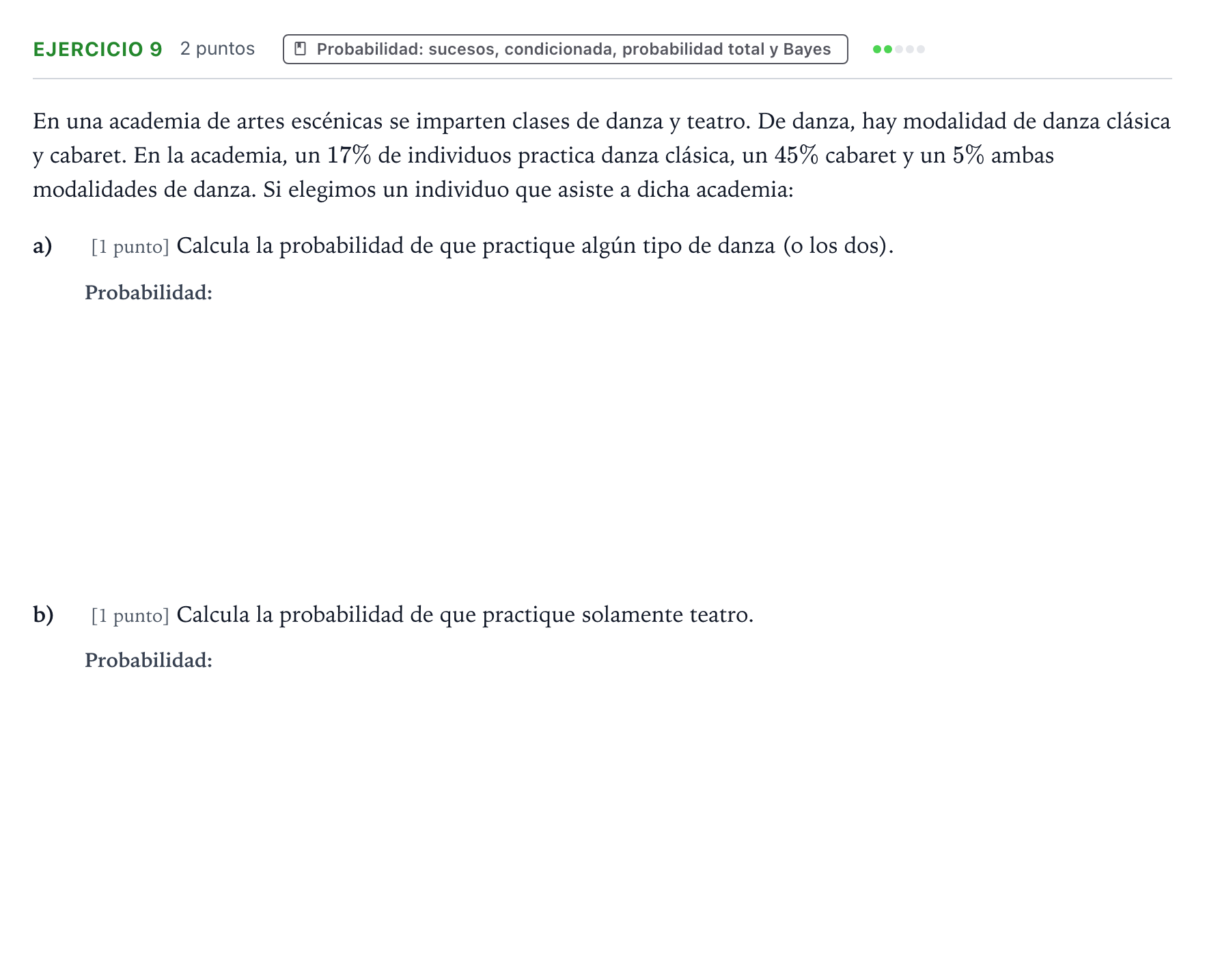 Enunciado: Problema 9 · Matemáticas II PAU Aragón Extraordinaria 2022