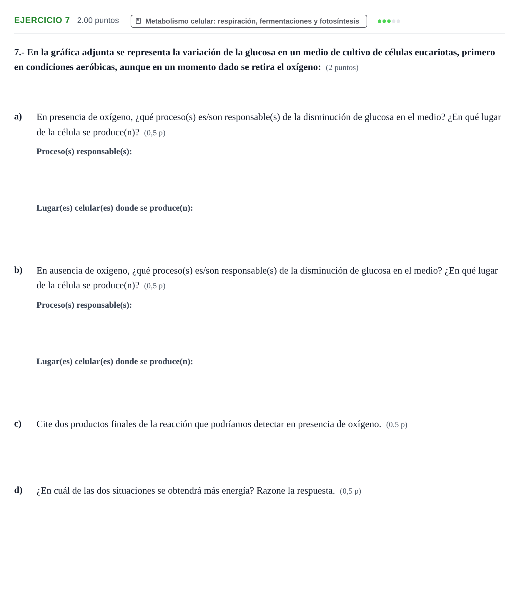 Enunciado: Problema 7 · Biología PAU Aragón Ordinaria 2021
