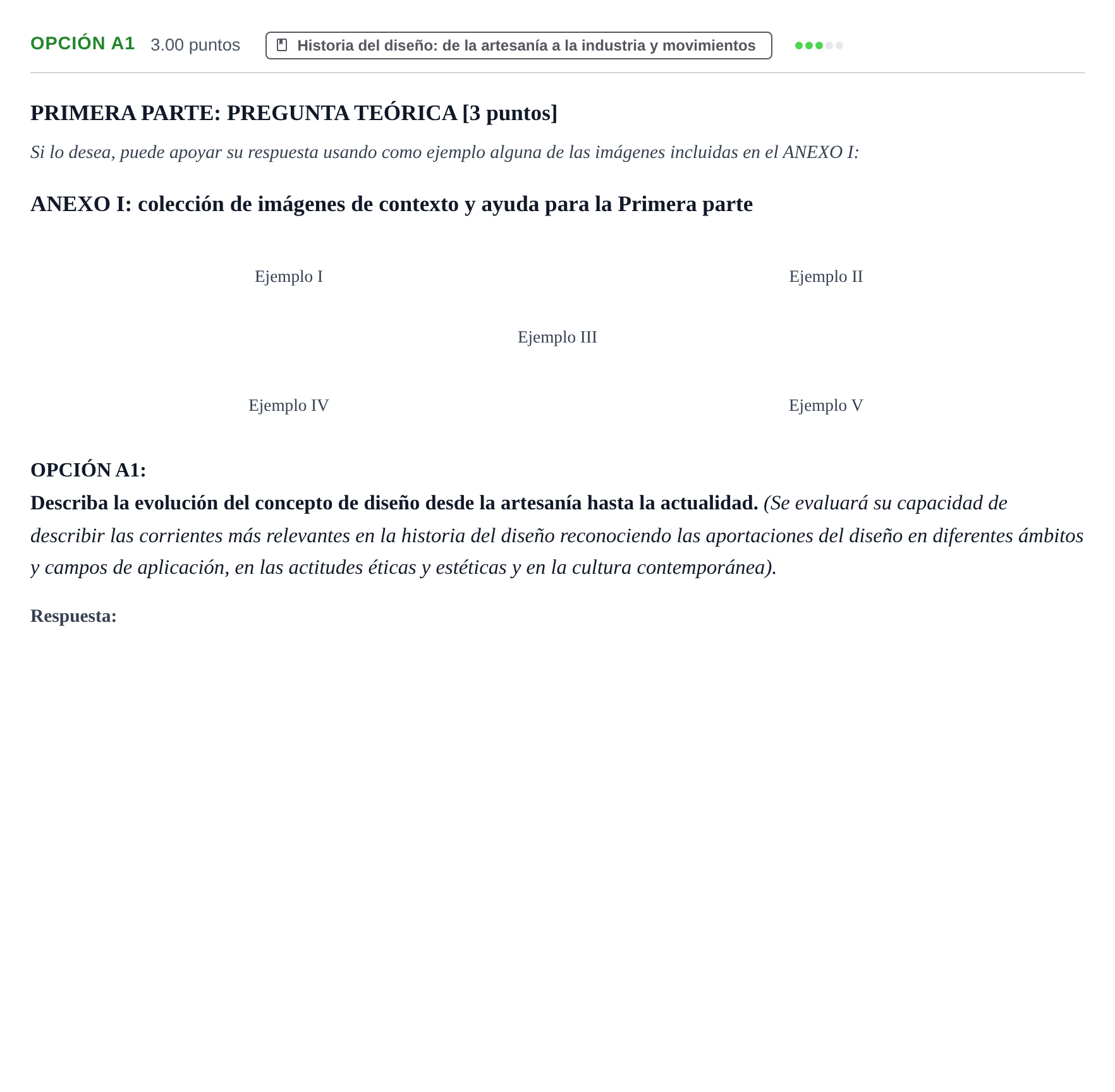 Enunciado: Opción A1 · Diseño PAU Aragón Ordinaria 2021