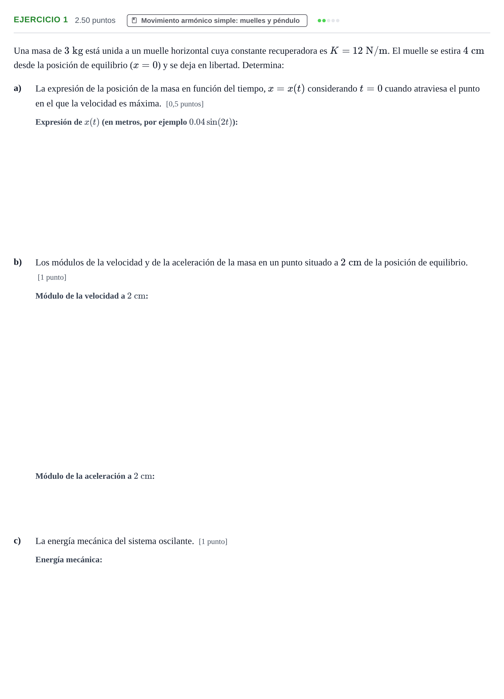 Enunciado: Problema 1 · Física PAU Aragón Ordinaria 2021