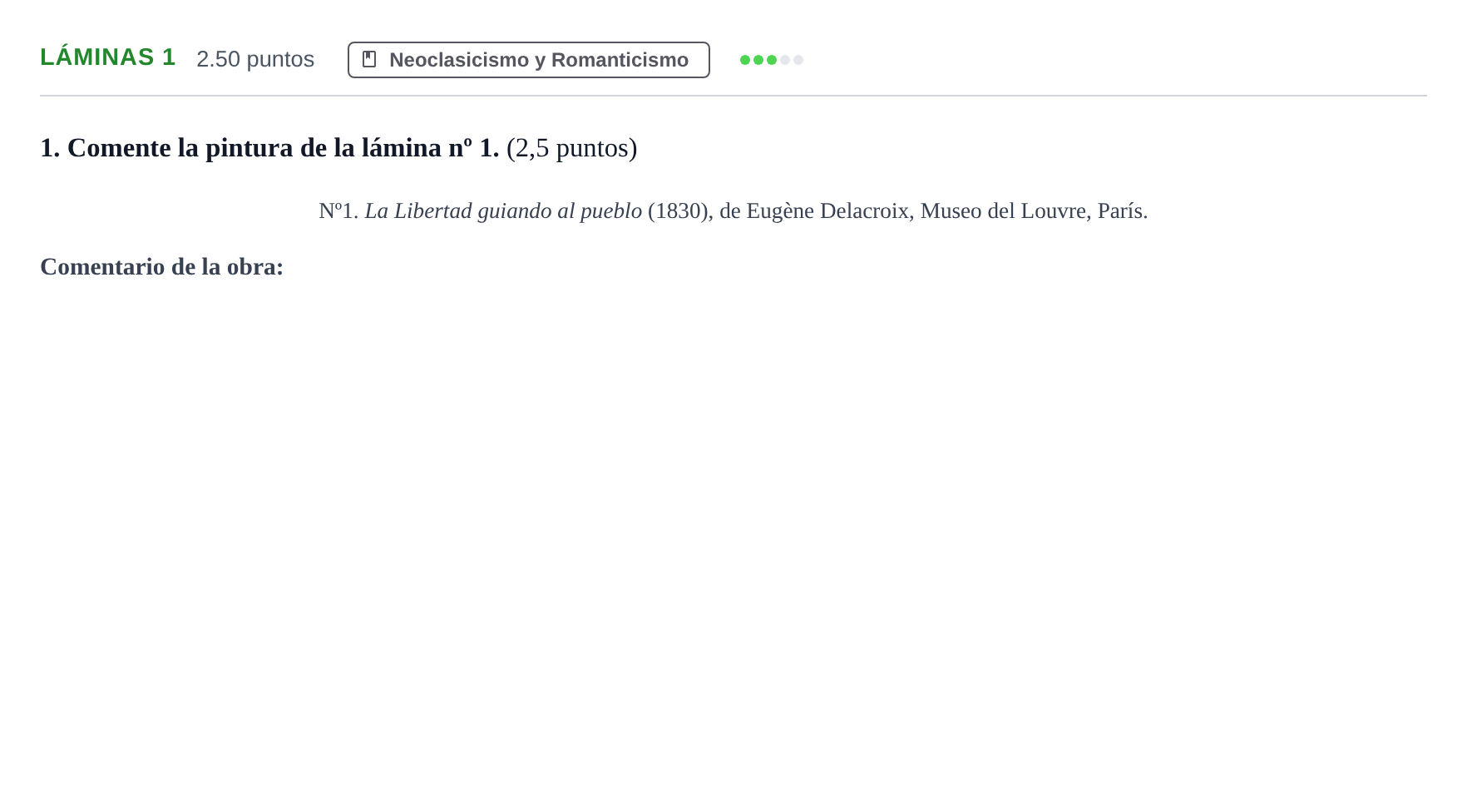 Enunciado: Ejercicio Láminas 1 · Fundamentos Artísticos PAU Aragón Extraordinaria 2021