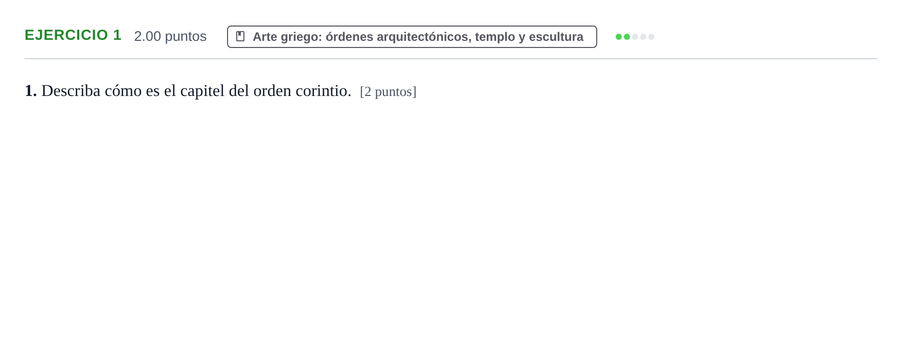 Enunciado: Problema 1 · Historia del Arte PAU Aragón Ordinaria 2021