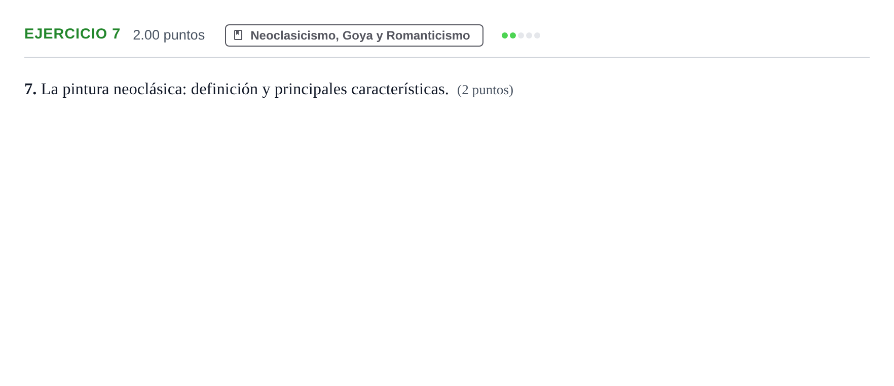 Enunciado: Problema 7 · Historia del Arte PAU Aragón Ordinaria 2021