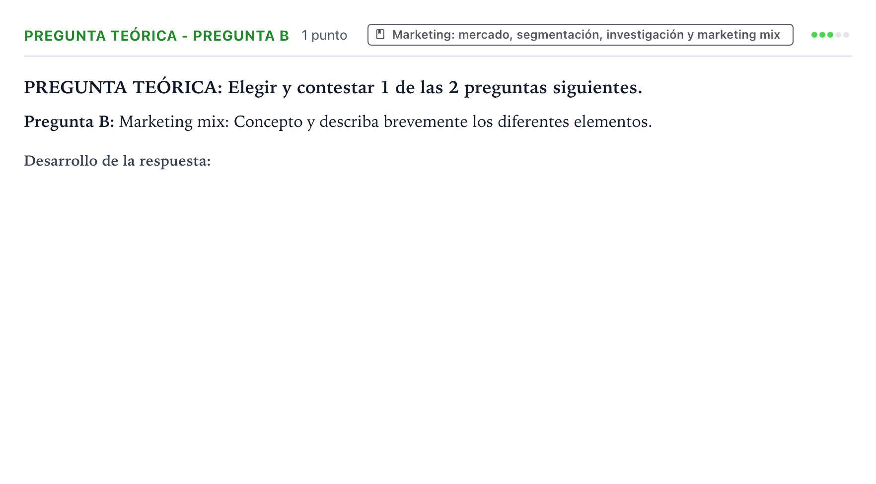 Enunciado: Pregunta Teórica - Pregunta B · Empresa y Diseño de Modelos de Negocio PAU Castilla y León Extraordinaria 2026