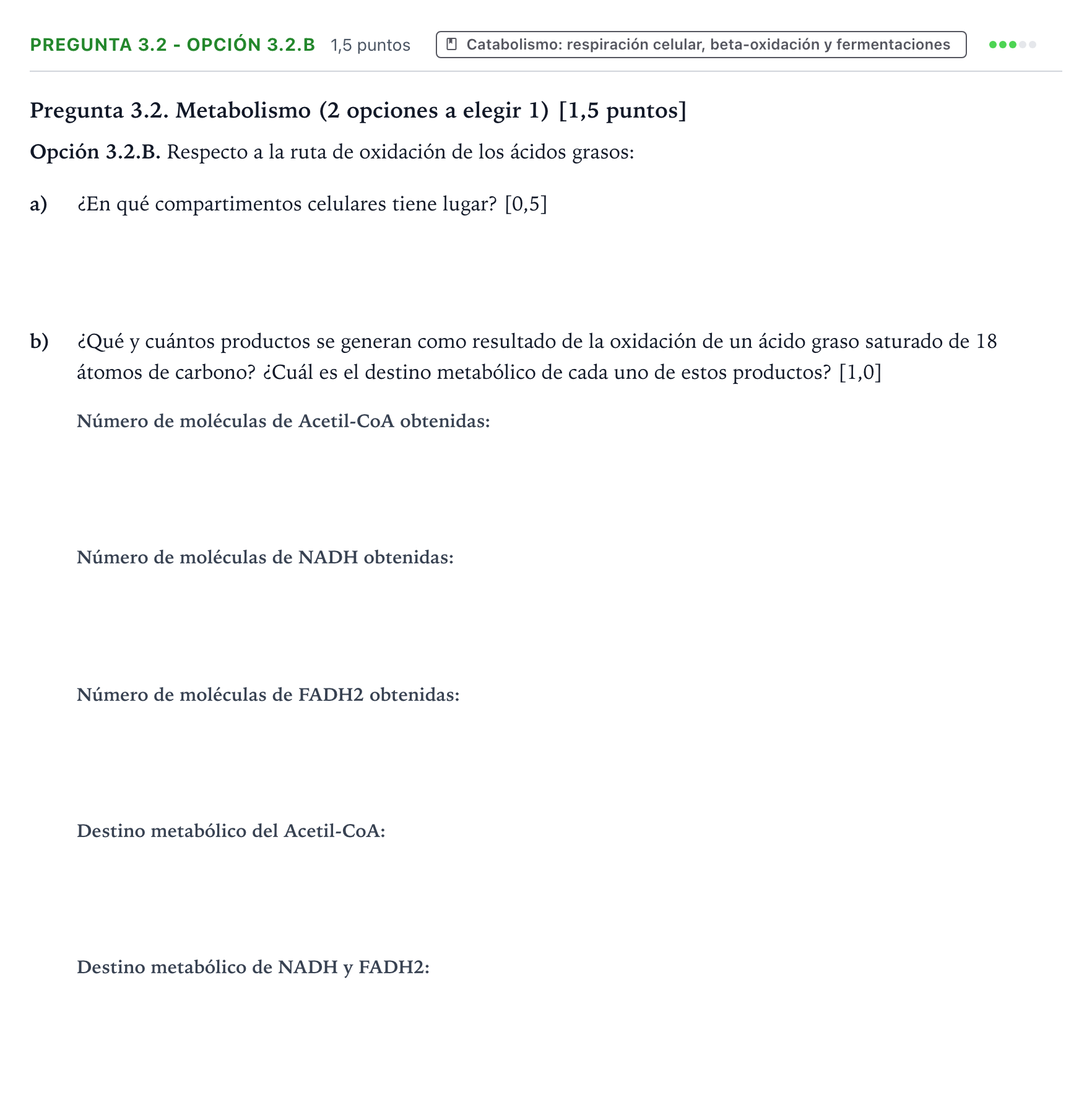 Enunciado: Pregunta 3.2 - Opción 3.2.B · Biología PAU Castilla y León Ordinaria 2026