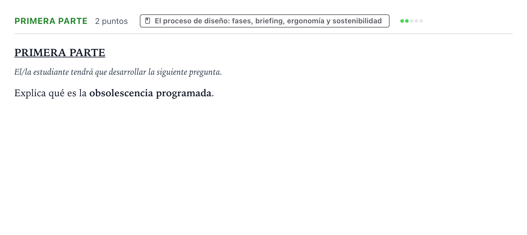 Enunciado: Ejercicio PRIMERA PARTE · Diseño PAU Castilla y León Ordinaria 2026