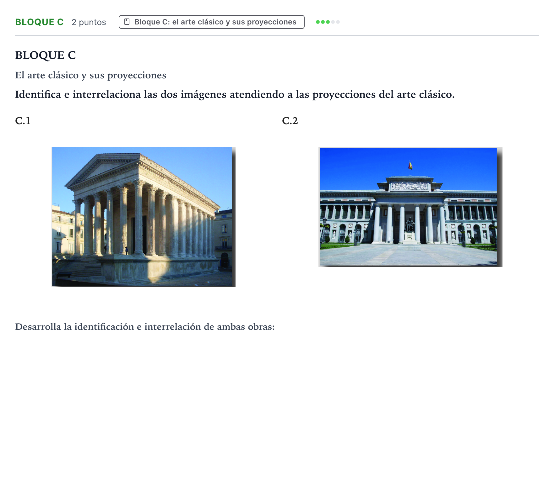 Enunciado: Bloque C · Fundamentos Artísticos PAU Castilla y León Ordinaria 2026