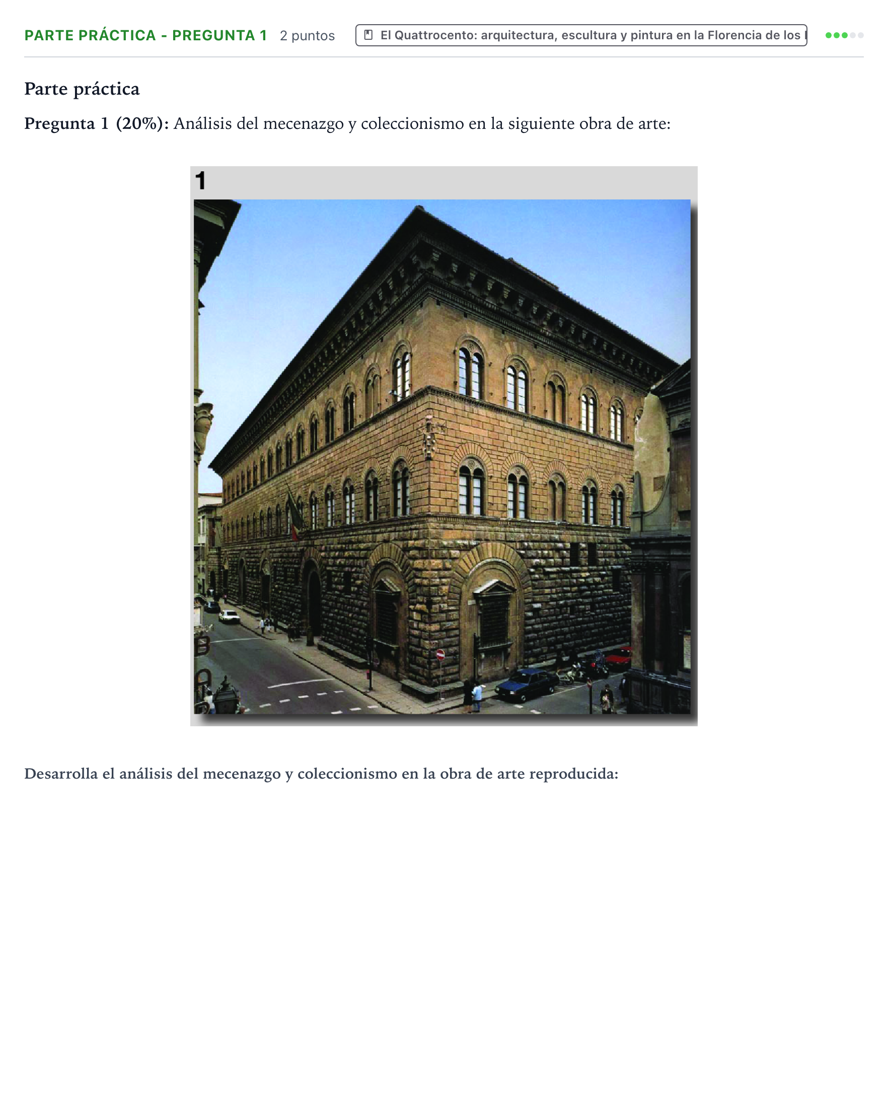 Enunciado: Ejercicio Parte práctica - Pregunta 1 · Historia del Arte PAU Castilla y León Extraordinaria 2026