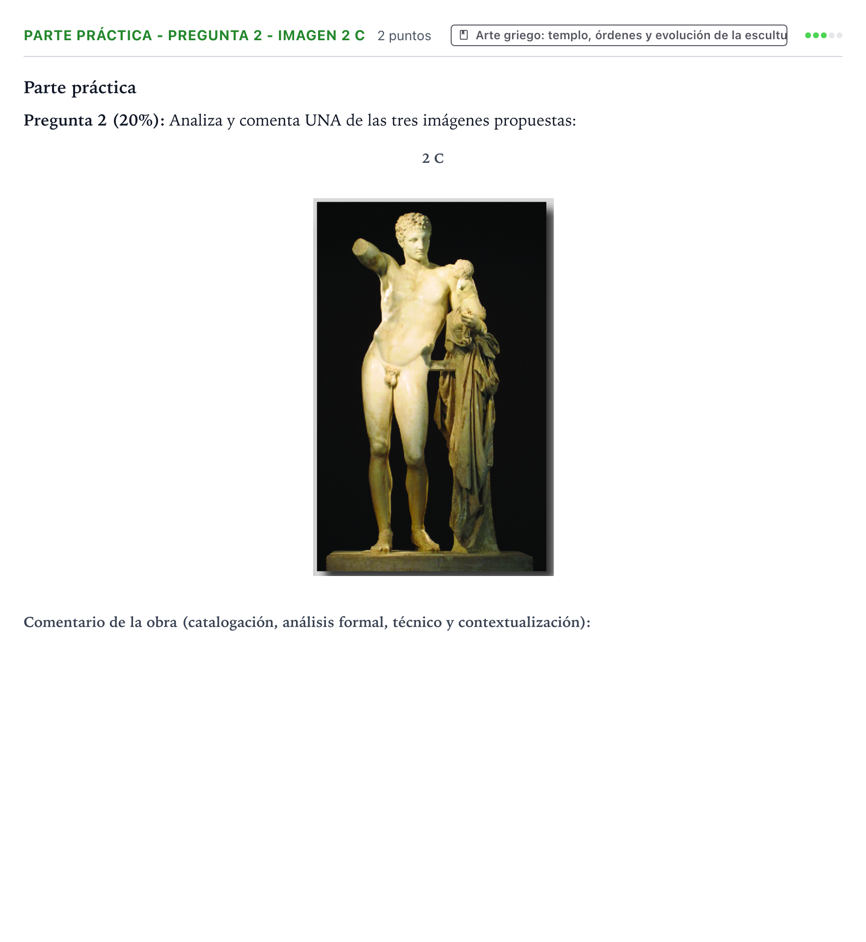 Enunciado: Ejercicio Parte práctica - Pregunta 2 - Imagen 2 C · Historia del Arte PAU Castilla y León Ordinaria 2026