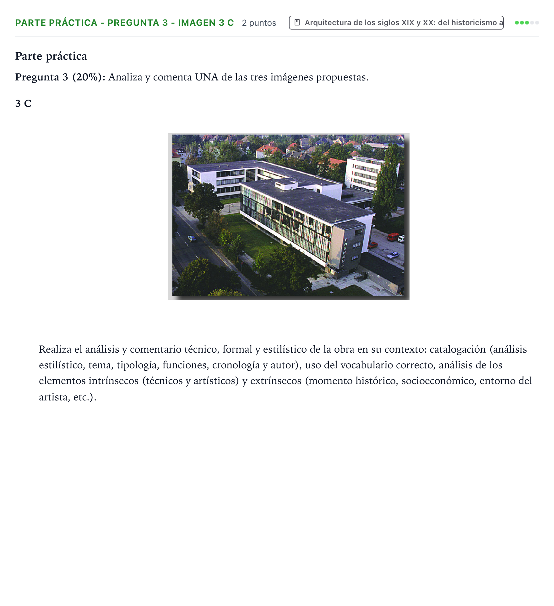 Enunciado: Ejercicio Parte práctica - Pregunta 3 - Imagen 3 C · Historia del Arte PAU Castilla y León Ordinaria 2026