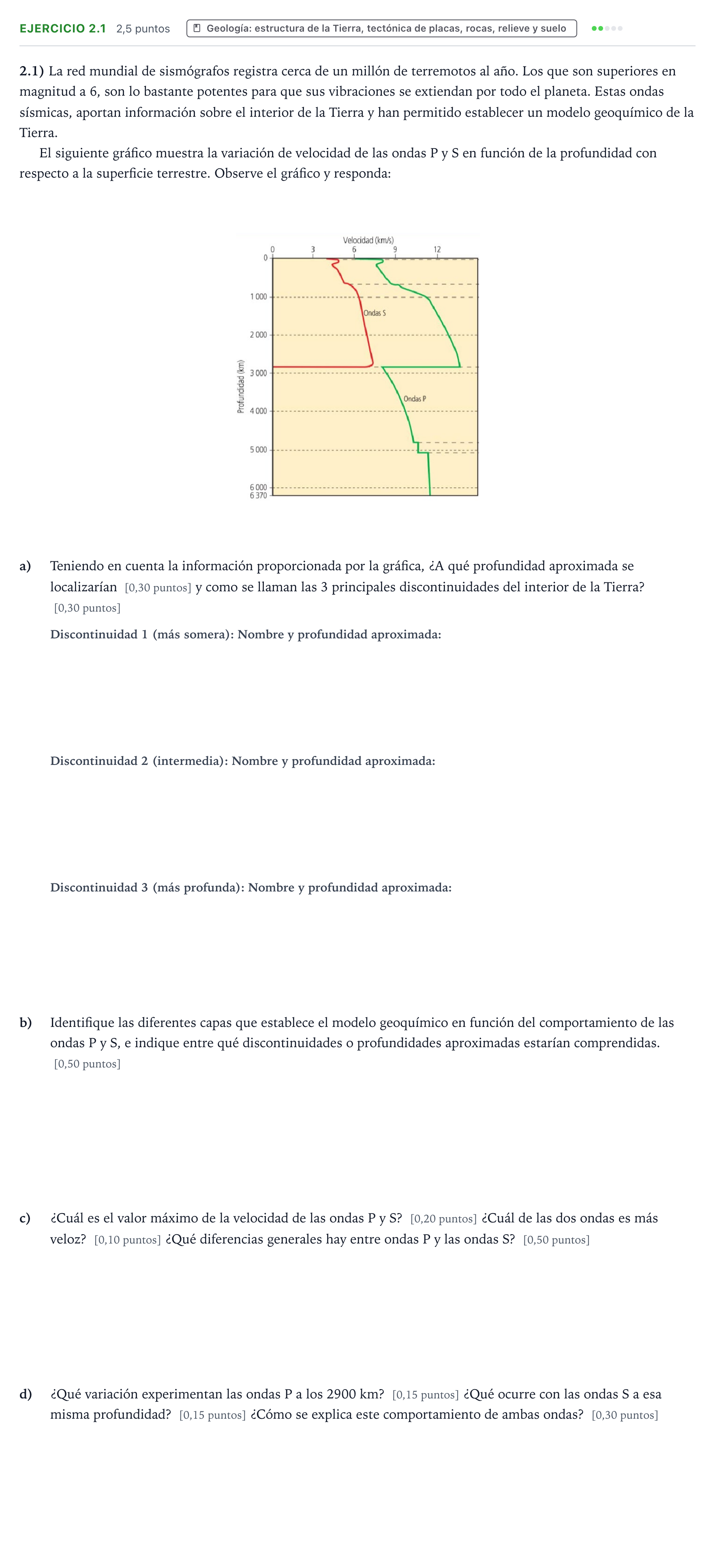 Enunciado: Ejercicio 2.1 · Ciencias Generales PAU Castilla y León Ordinaria 2026