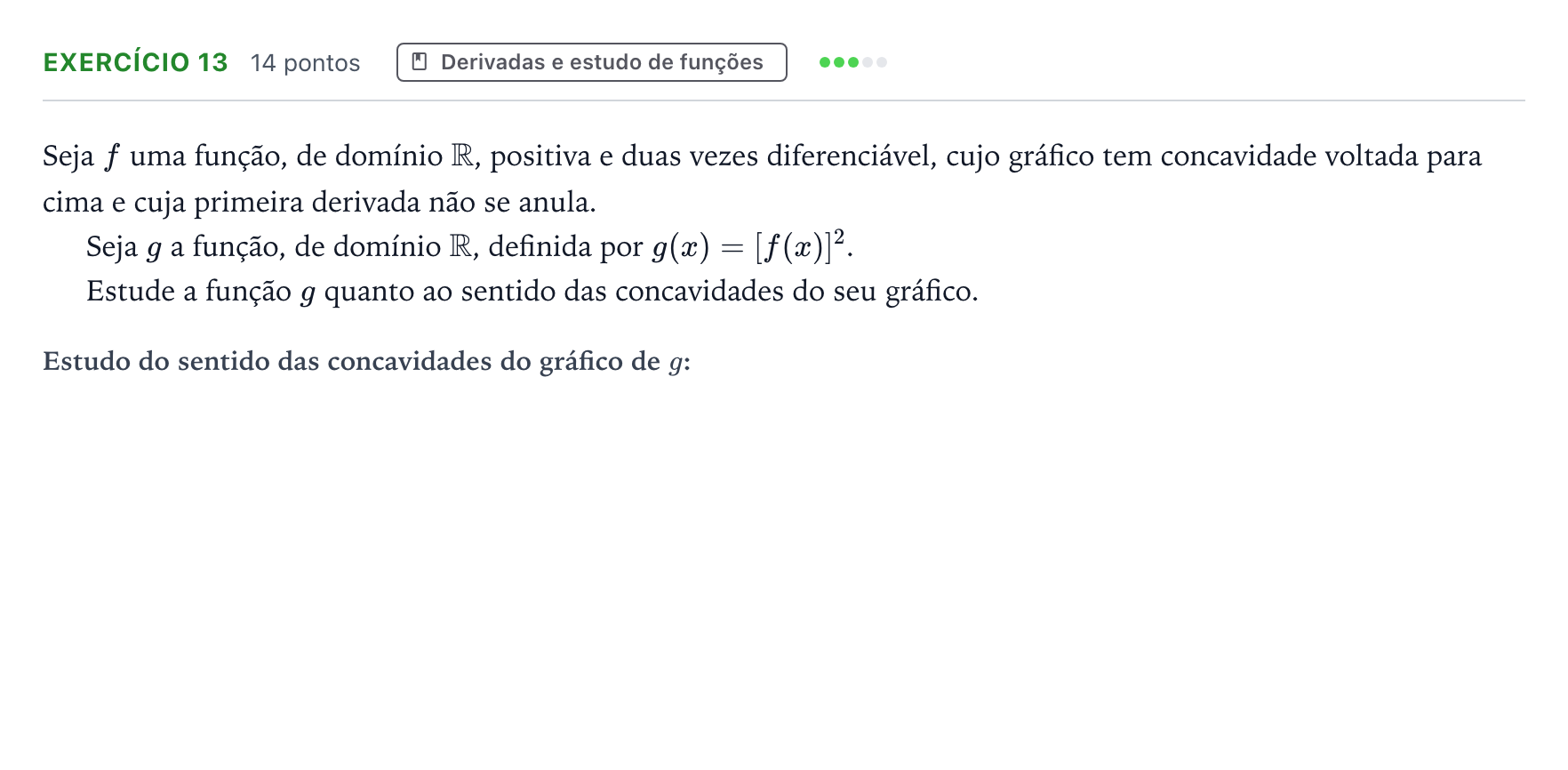 Enunciado: Exercício 13 · Exame Nacional Matemática A Época especial 2025