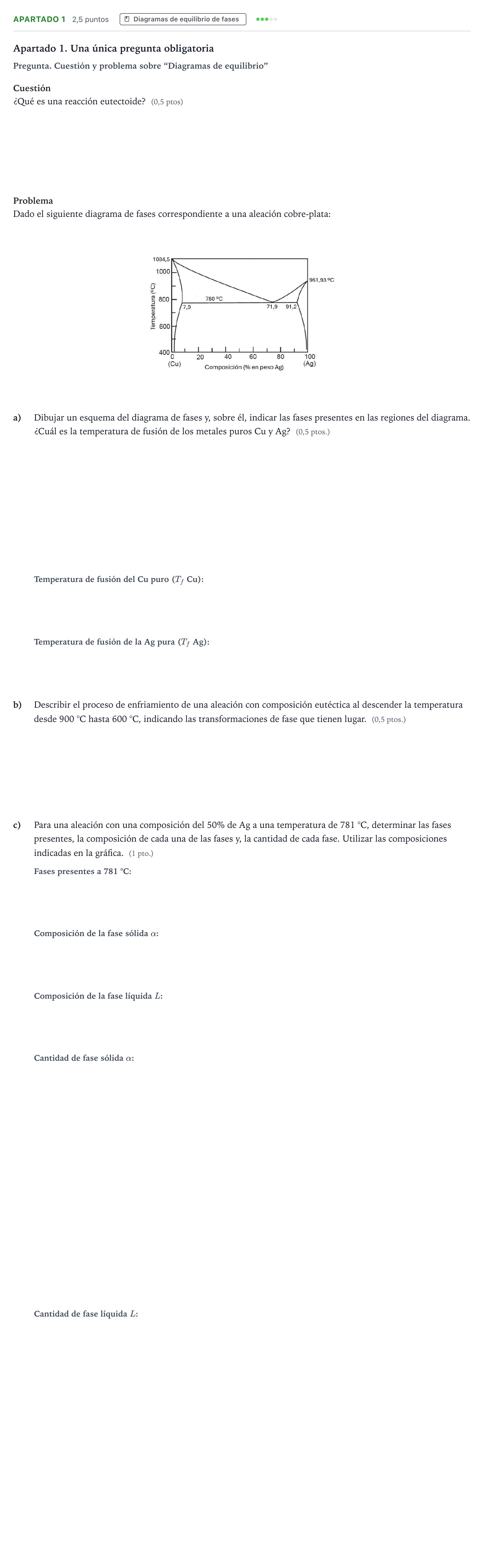 Enunciado: Apartado 1 · Tecnología e Ingeniería II PAU Castilla y León Ordinaria 2026