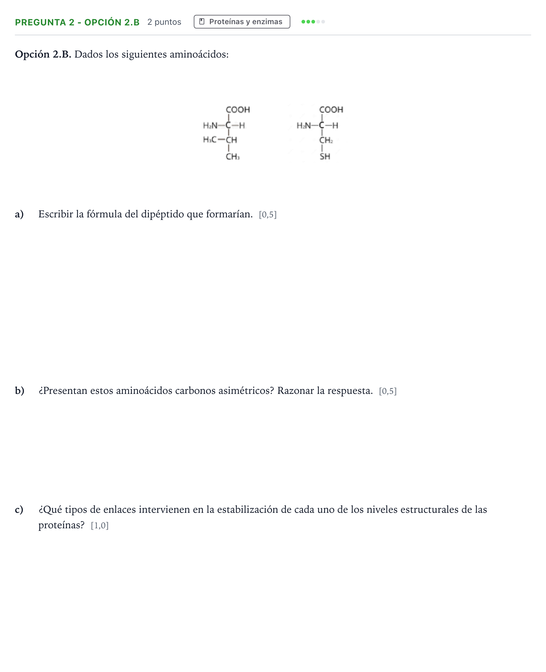 Enunciado: Pregunta 2 - Opción 2.B · Biología PAU Castilla y León Extraordinaria 2025
