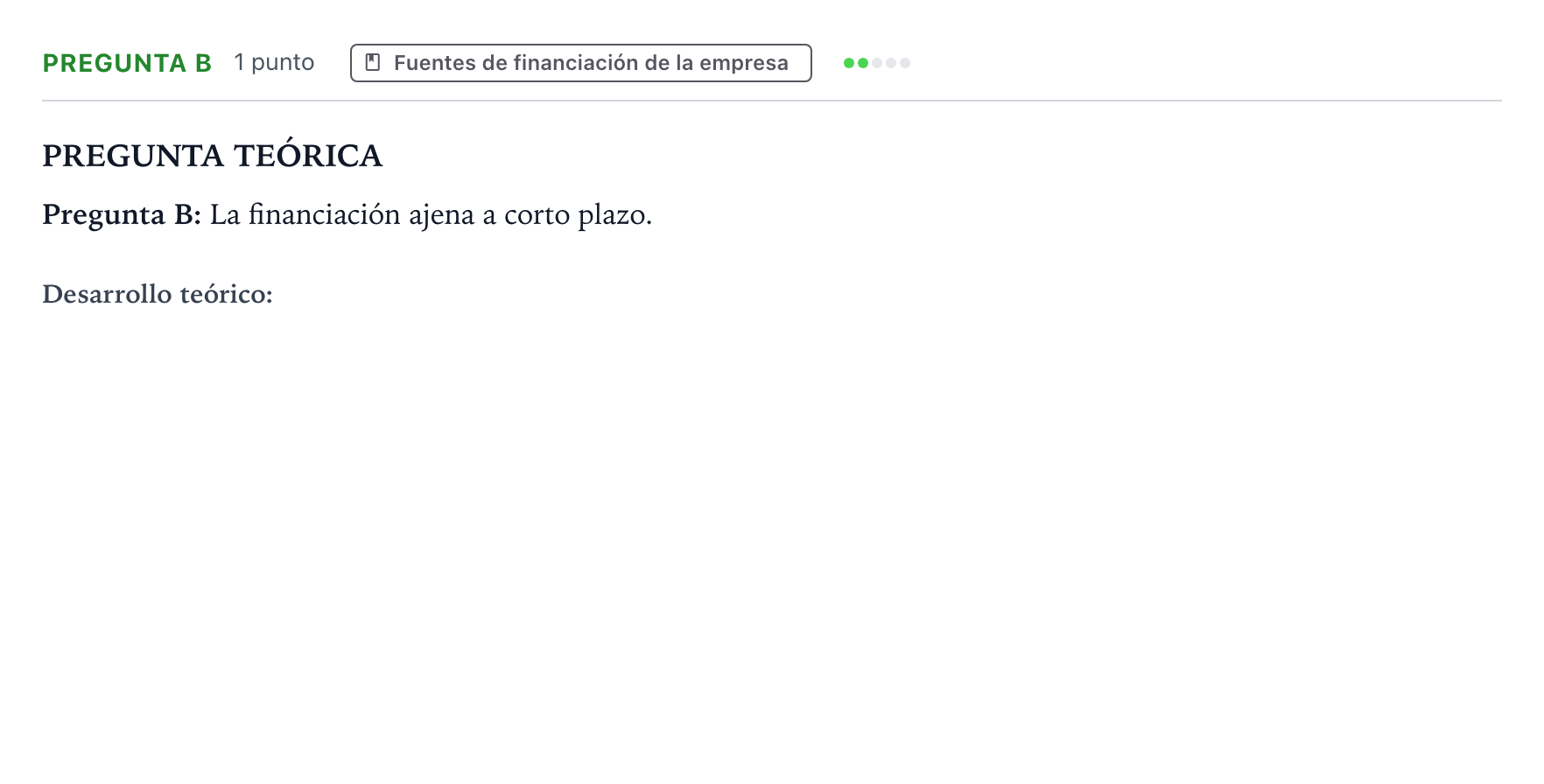 Enunciado: Pregunta B · Empresa y Diseño de Modelos de Negocio PAU Castilla y León Ordinaria 2025
