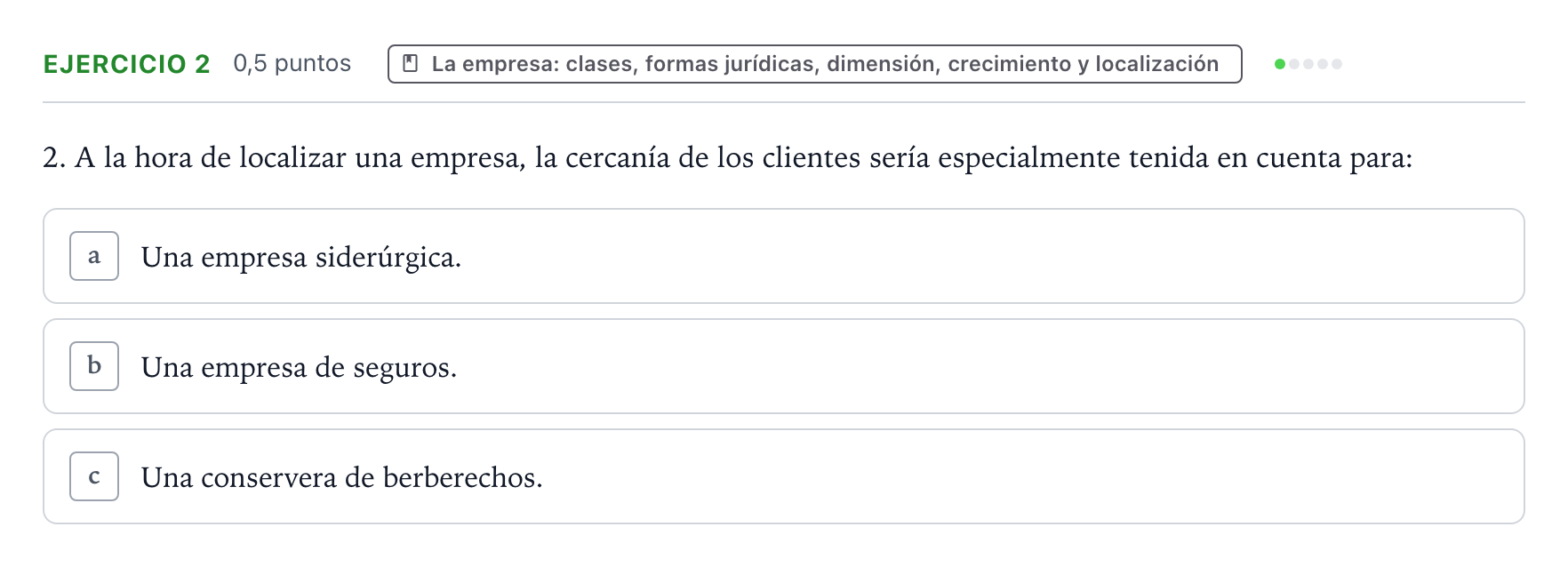 Enunciado: Problema 2 · Empresa y Diseño de Modelos de Negocio PAU Castilla y León Ordinaria 2025