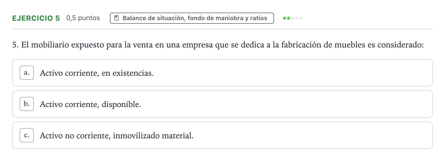 Enunciado: Problema 5 · Empresa y Diseño de Modelos de Negocio PAU Castilla y León Ordinaria 2025