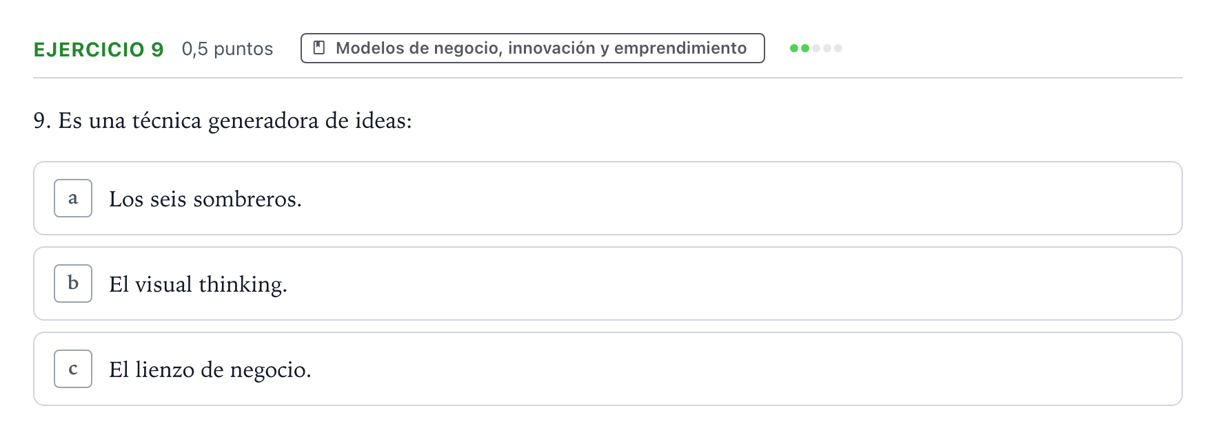 Enunciado: Problema 9 · Empresa y Diseño de Modelos de Negocio PAU Castilla y León Ordinaria 2025
