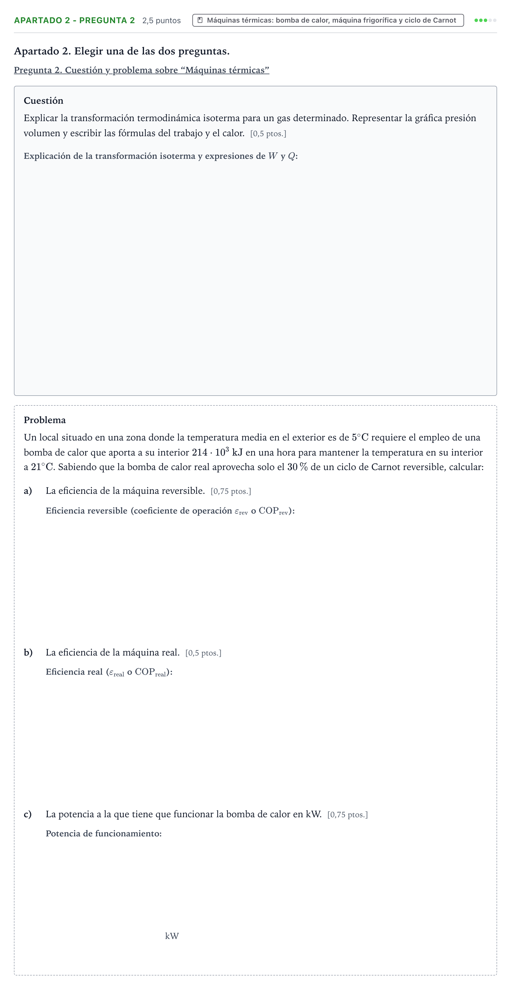 Enunciado: Apartado 2 - Pregunta 2 · Tecnología e Ingeniería II PAU Castilla y León Ordinaria 2025