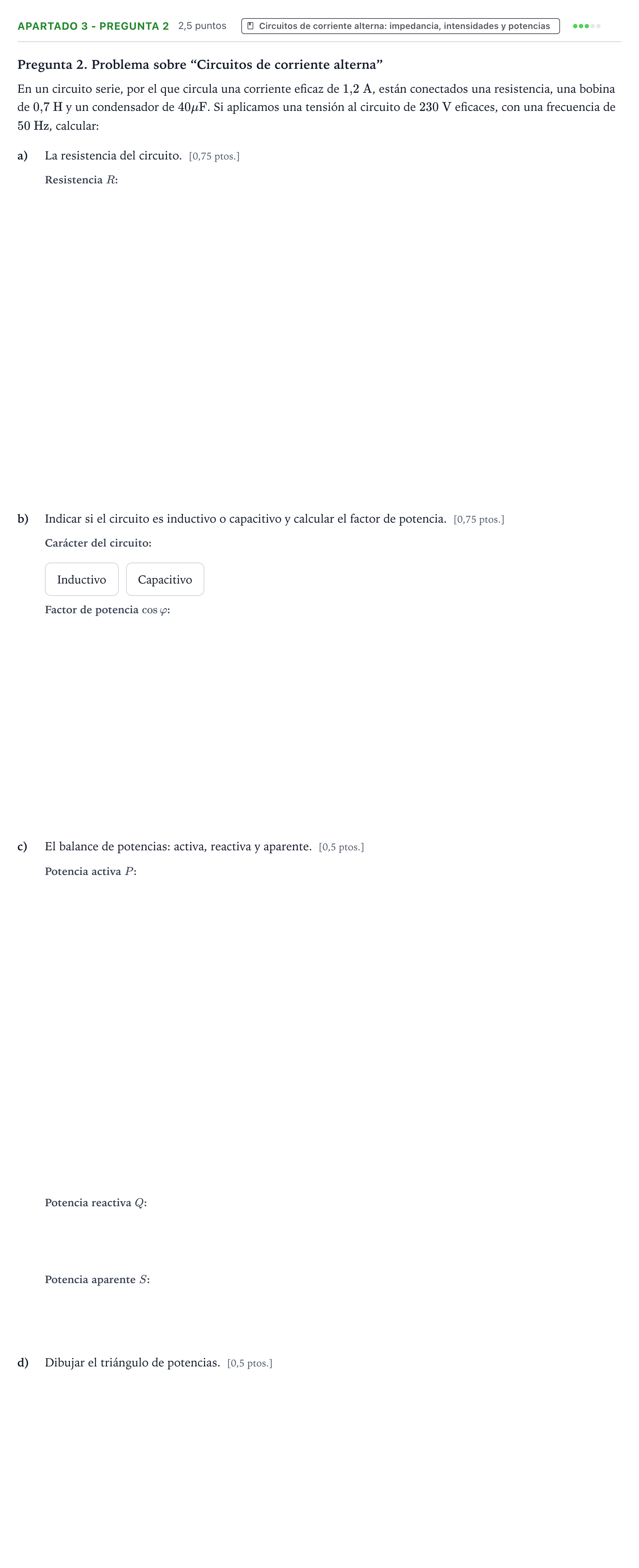 Enunciado: Apartado 3 - Pregunta 2 · Tecnología e Ingeniería II PAU Castilla y León Ordinaria 2025