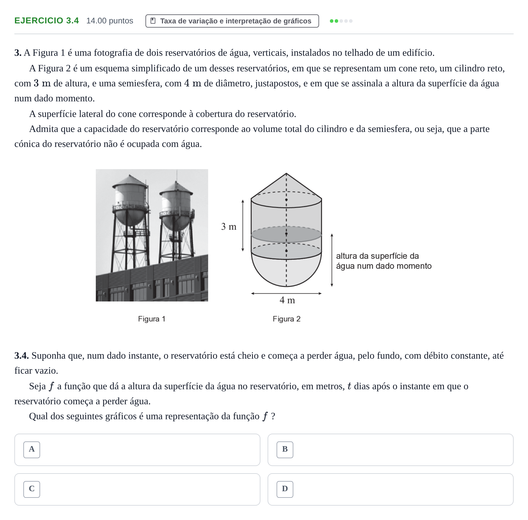 Enunciado: Exercício 3.4 · Exame Nacional Matemática B Época especial 2025