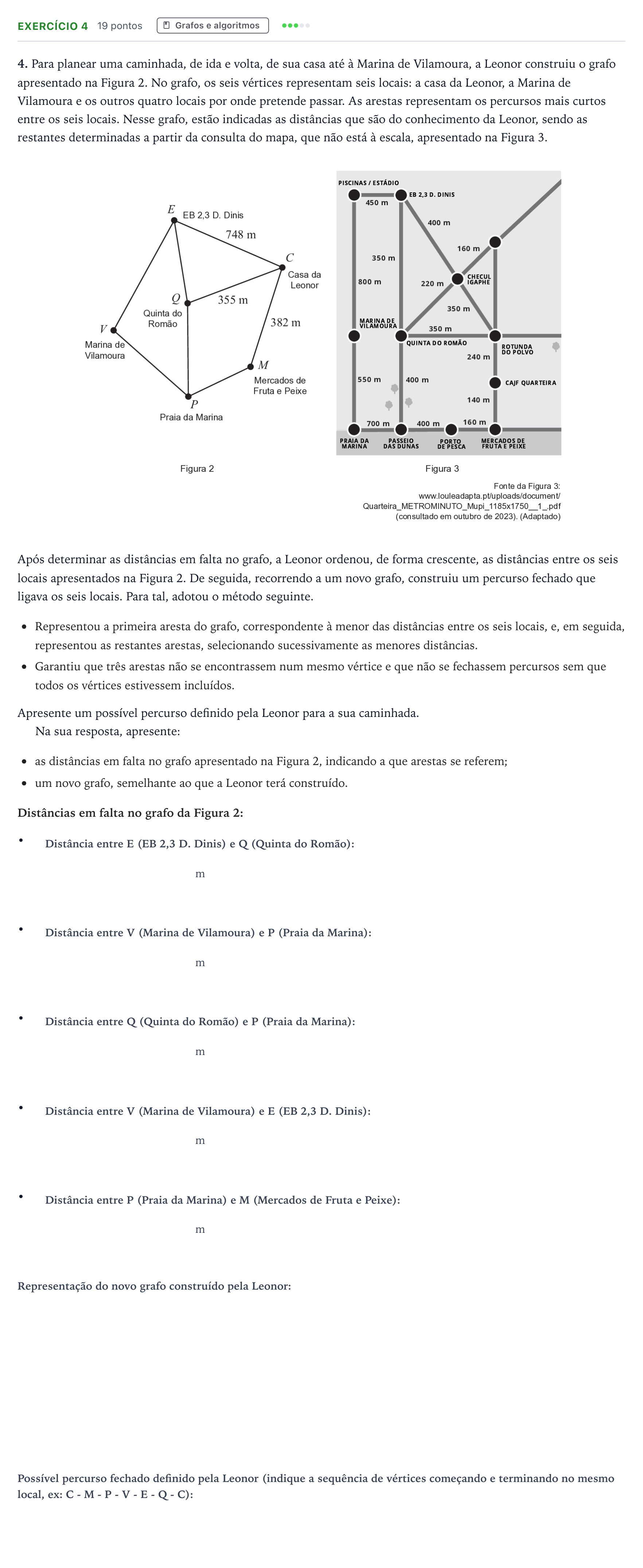 Enunciado: Exercício 4 · Exame Nacional Matemática Aplicada às Ciências Sociais 1.ª fase 2025