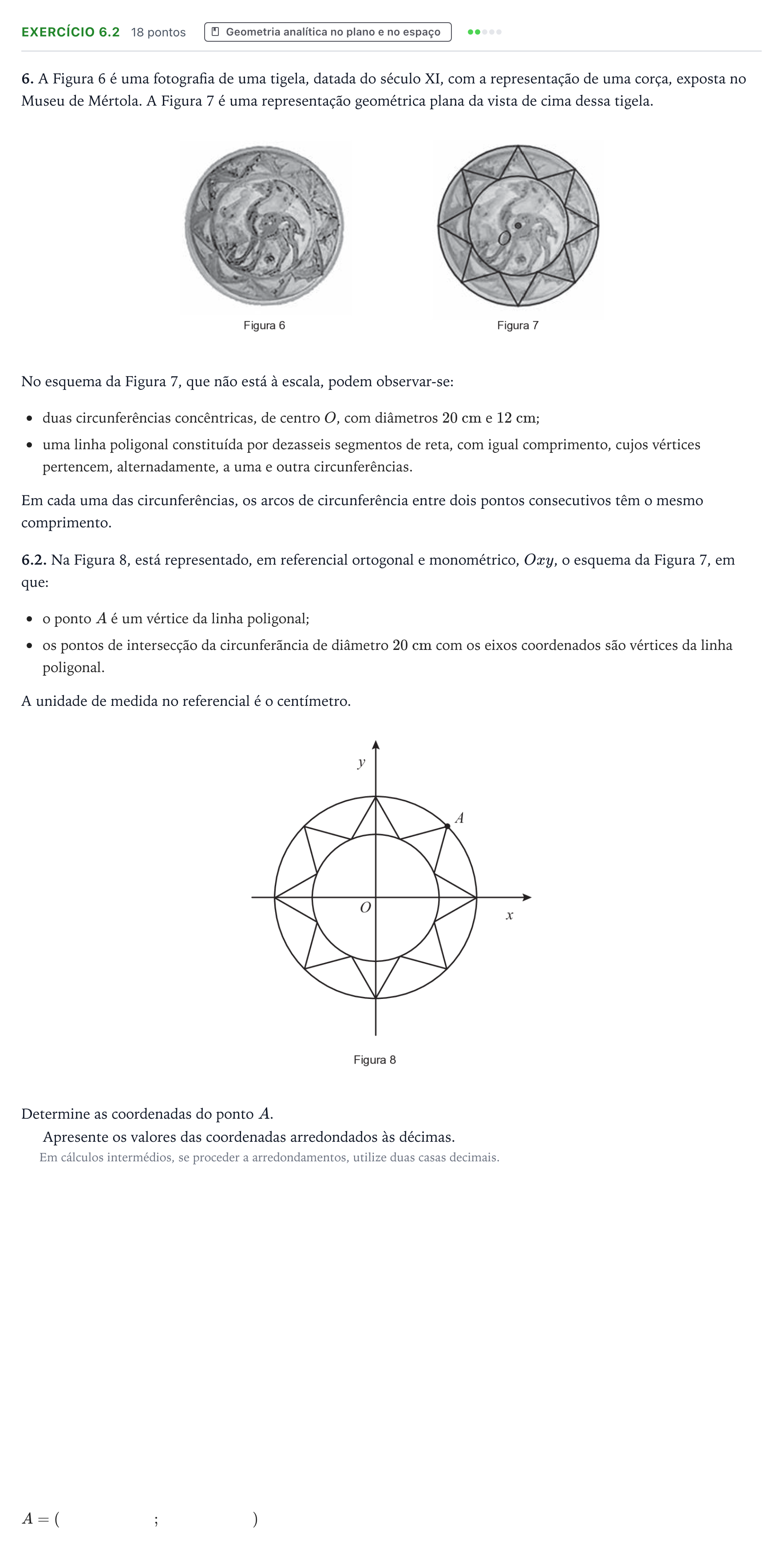 Enunciado: Exercício 6.2 · Exame Nacional Matemática B 2.ª fase 2025