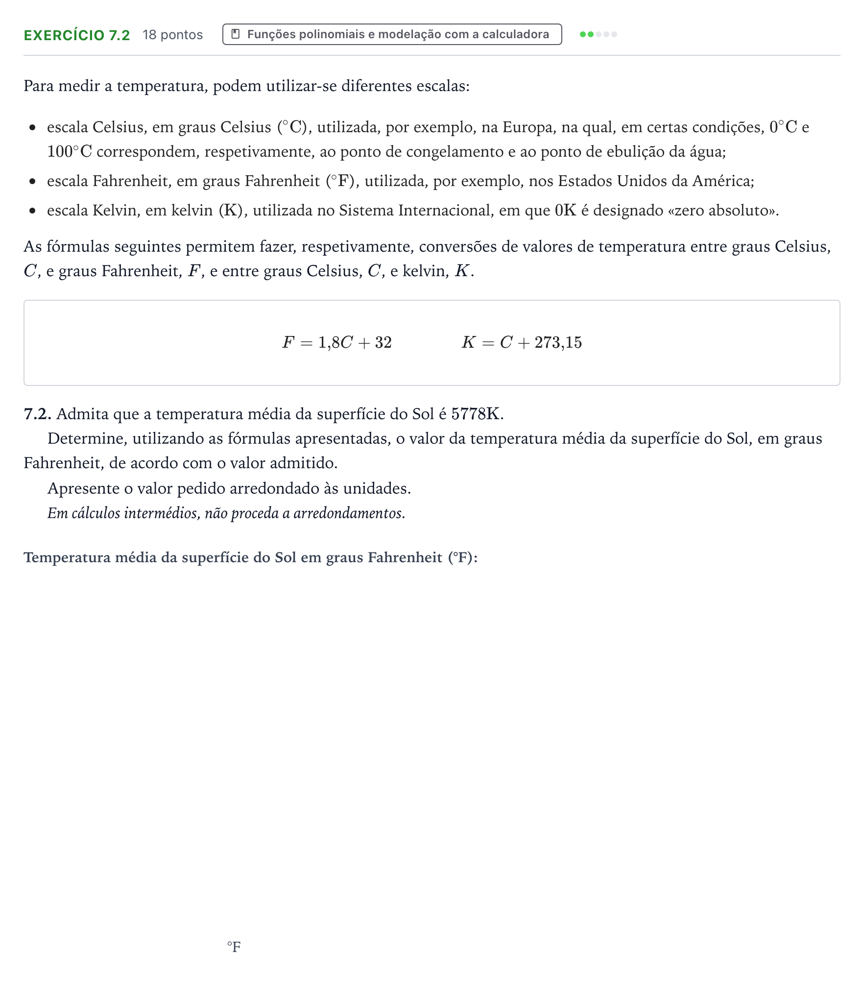 Enunciado: Exercício 7.2 · Exame Nacional Matemática B 2.ª fase 2025