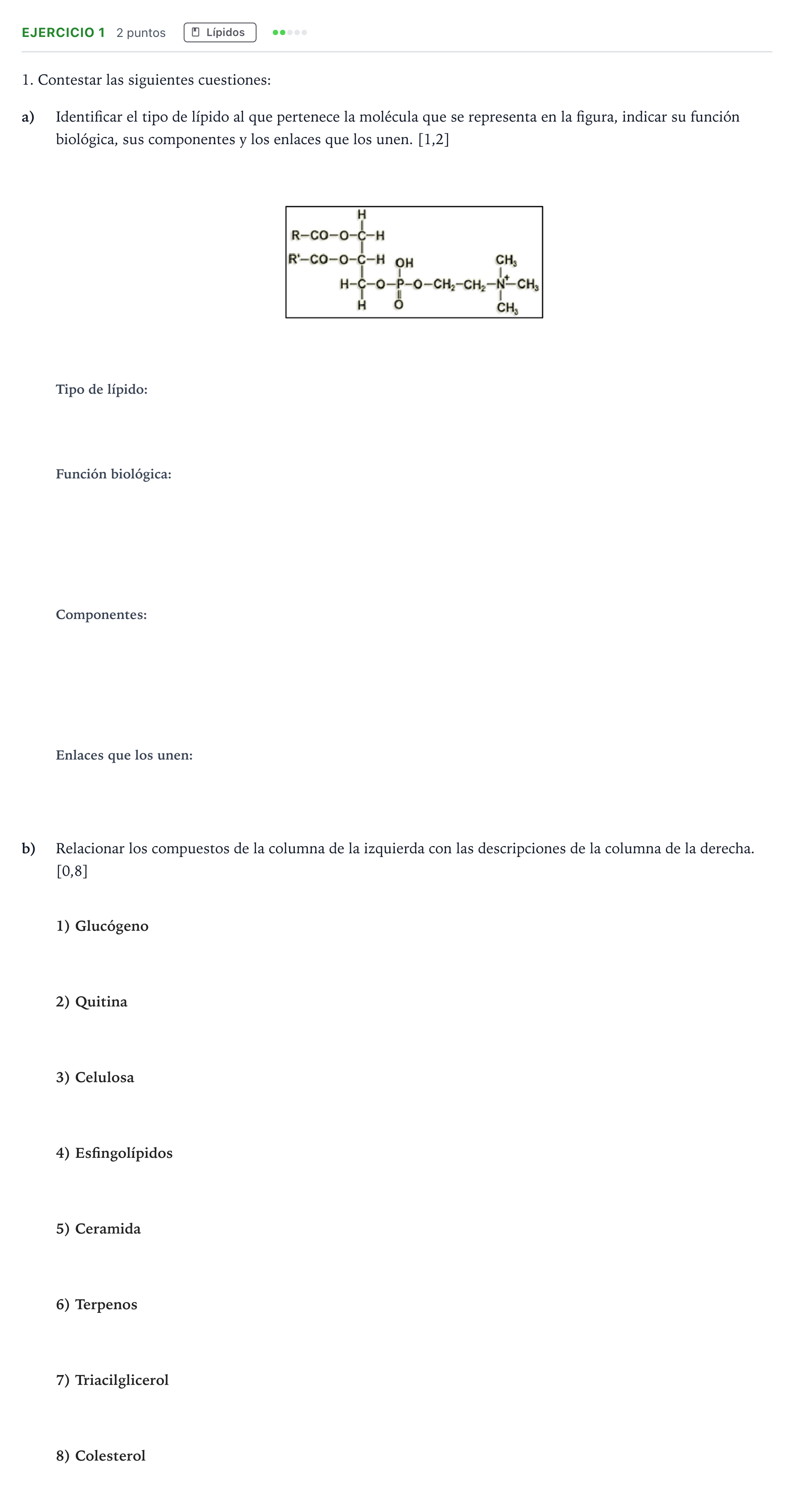 Enunciado: Problema 1 · Biología PAU Castilla y León Extraordinaria 2024
