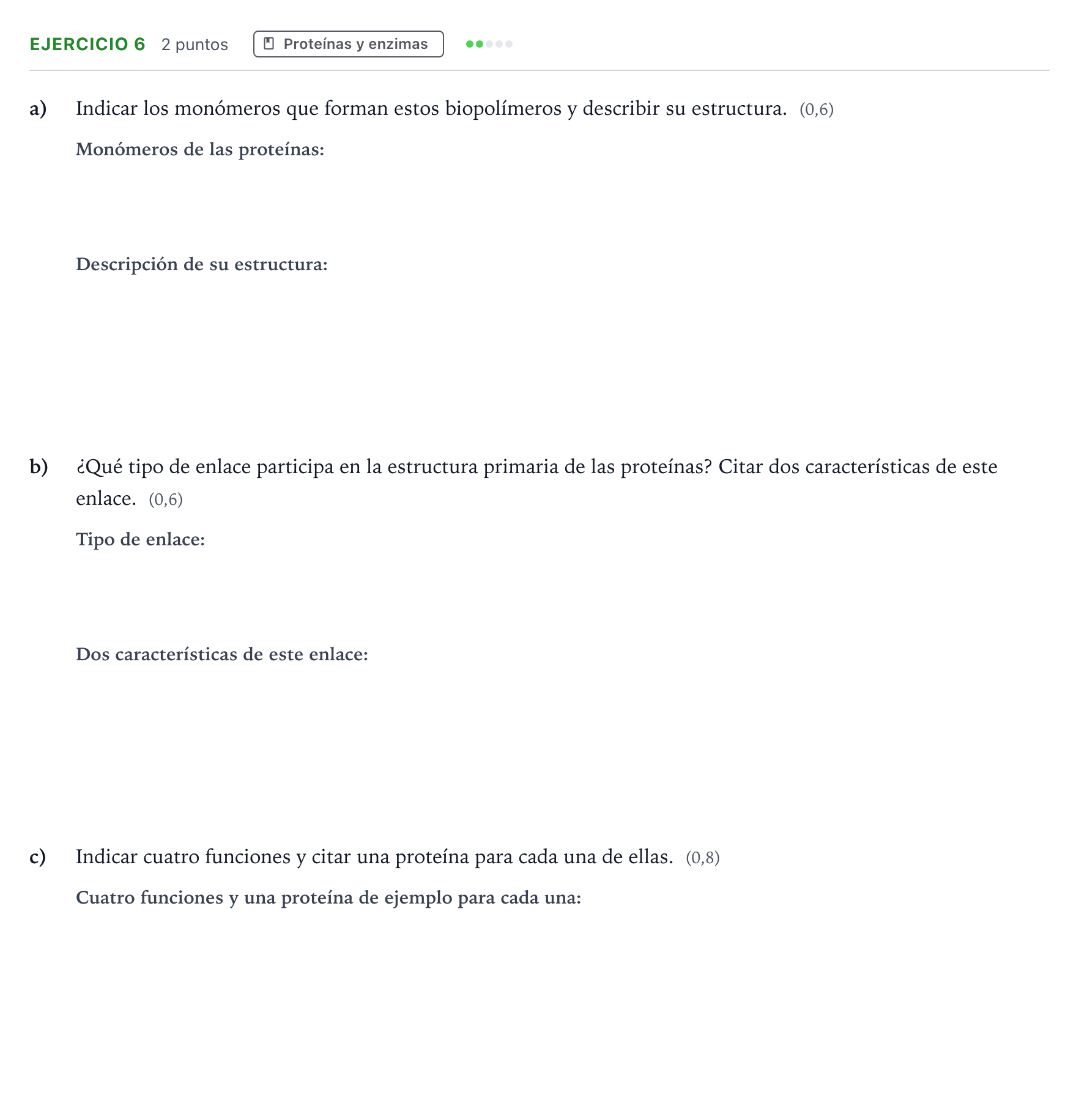 Enunciado: Problema 6 · Biología PAU Castilla y León Extraordinaria 2024